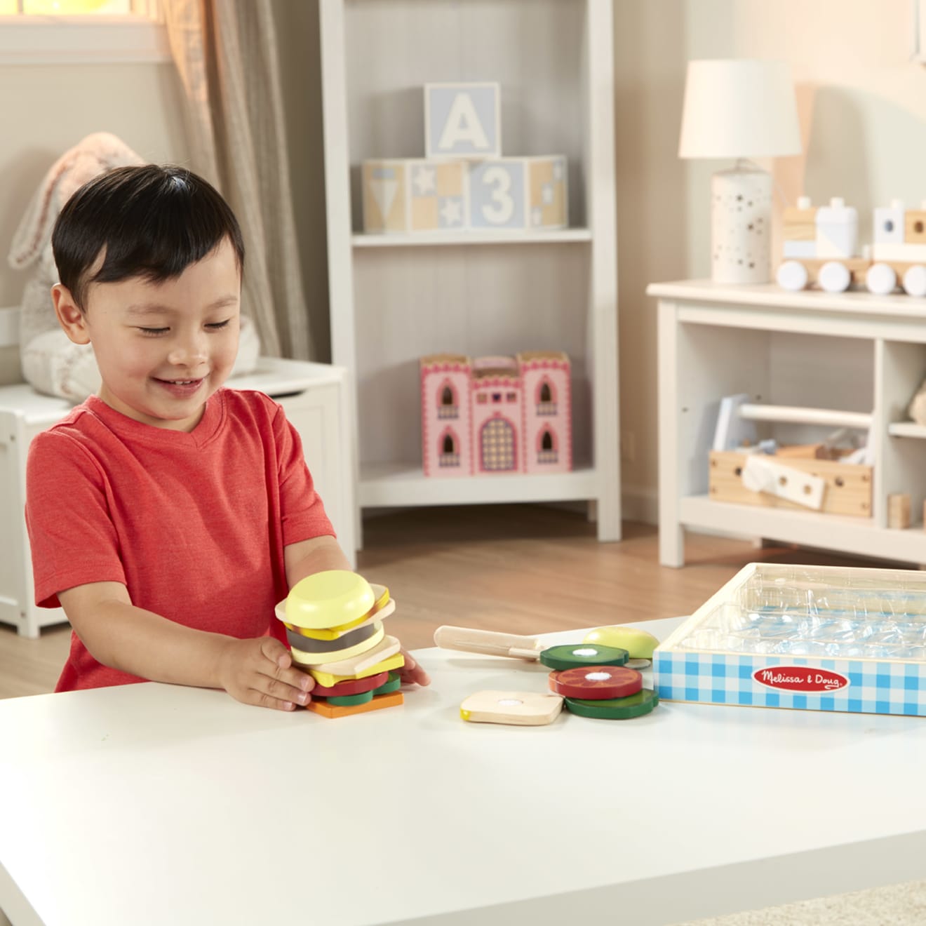 Melissa & Doug Sandwich Making Set - Wooden Play Food - Image 5