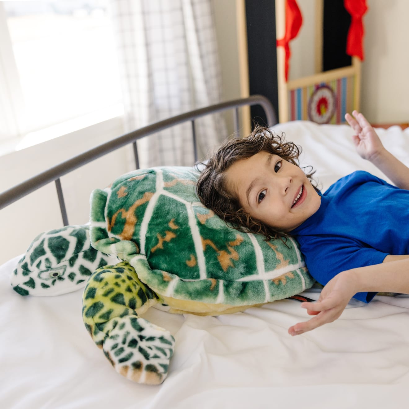 Melissa & Doug Sea Turtle Giant Stuffed Animal - Image 5