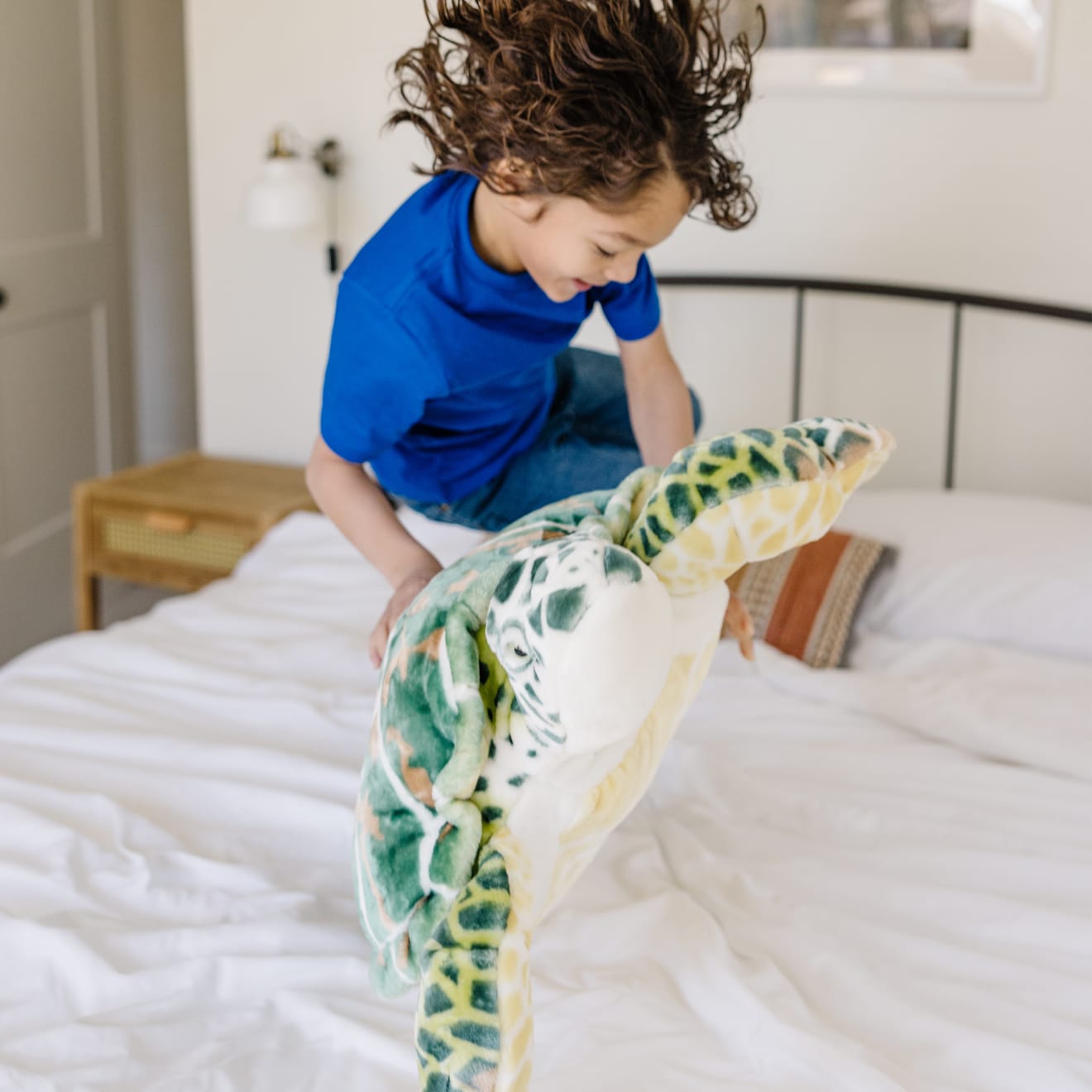 Melissa & Doug Sea Turtle Giant Stuffed Animal - Image 8