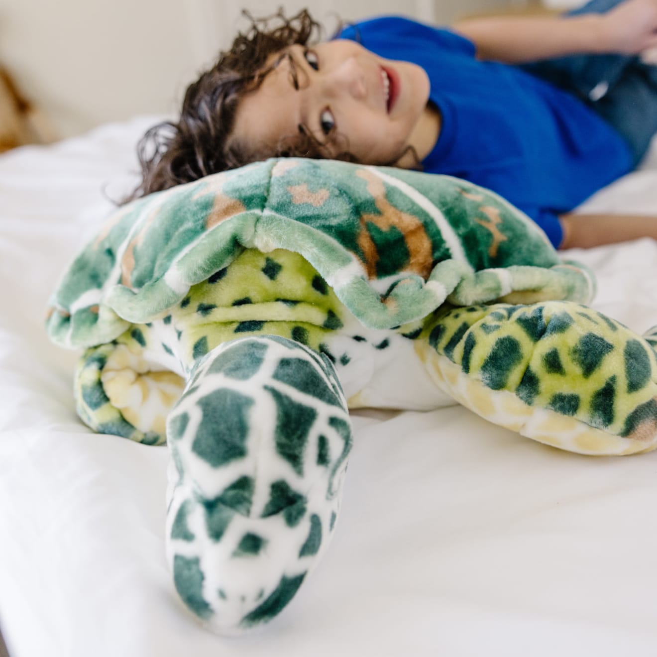 Melissa & Doug Sea Turtle Giant Stuffed Animal - Image 6