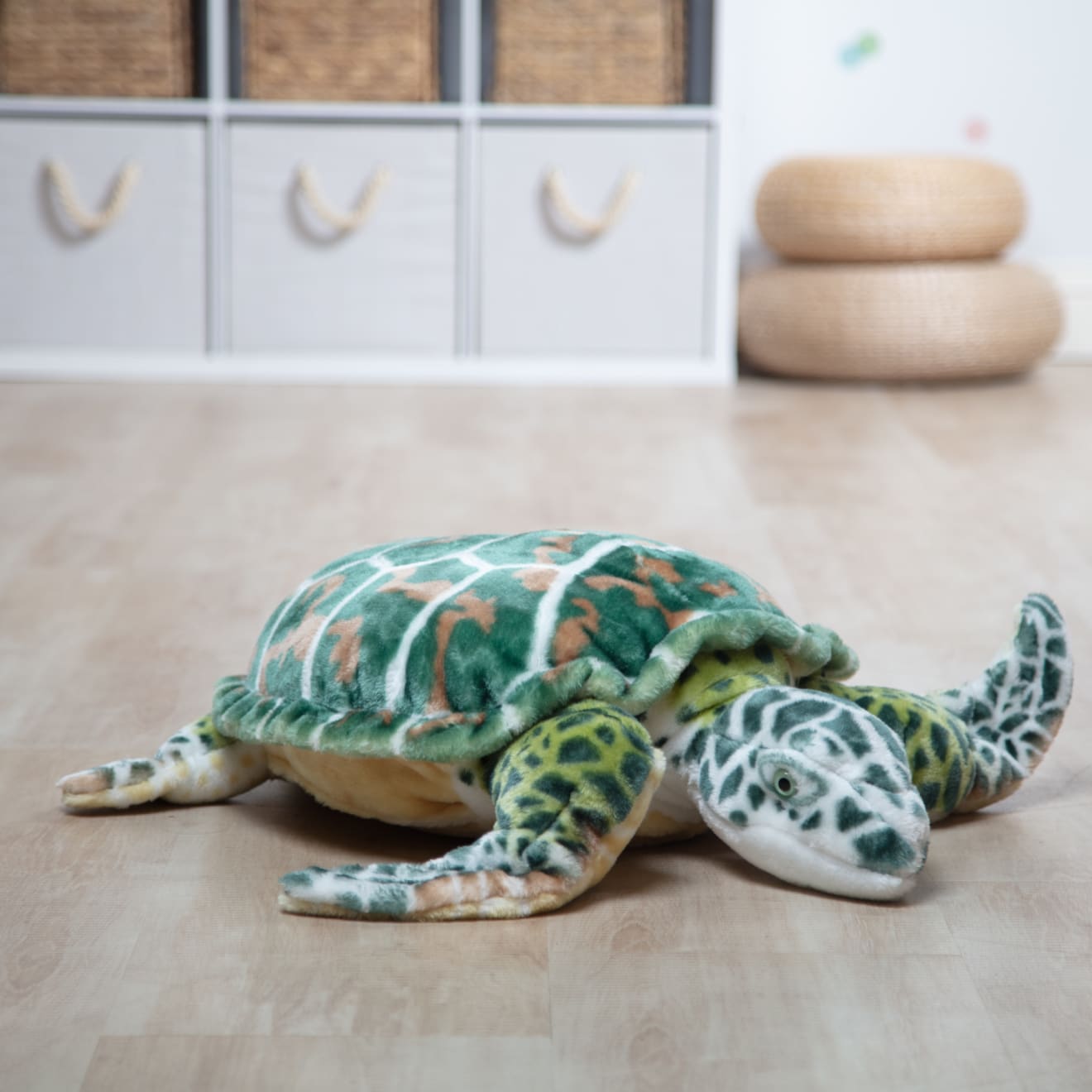 Melissa & Doug Sea Turtle Giant Stuffed Animal - Image 9