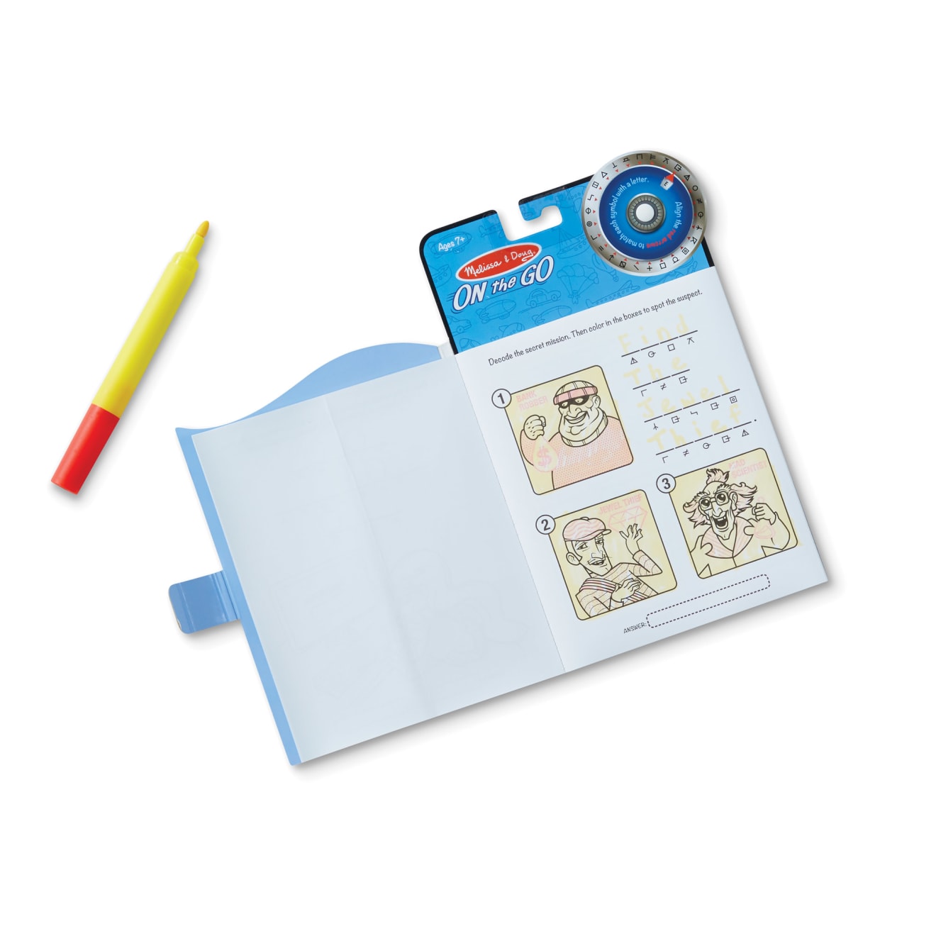 Melissa & Doug Secret Decoder Game Book - On the Go Travel Activity Book - Image 3