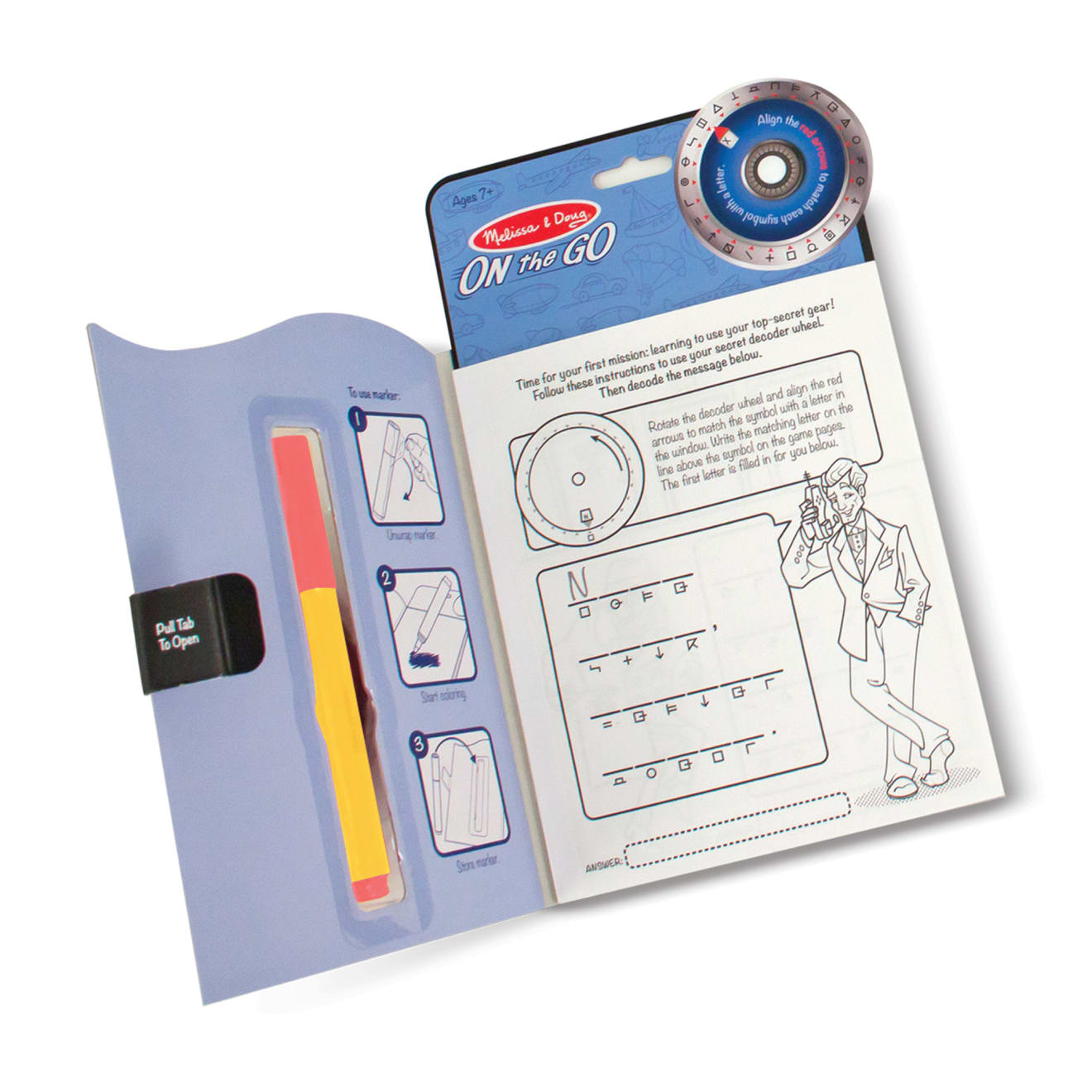Melissa & Doug Secret Decoder Game Book - On the Go Travel Activity Book - Image 4