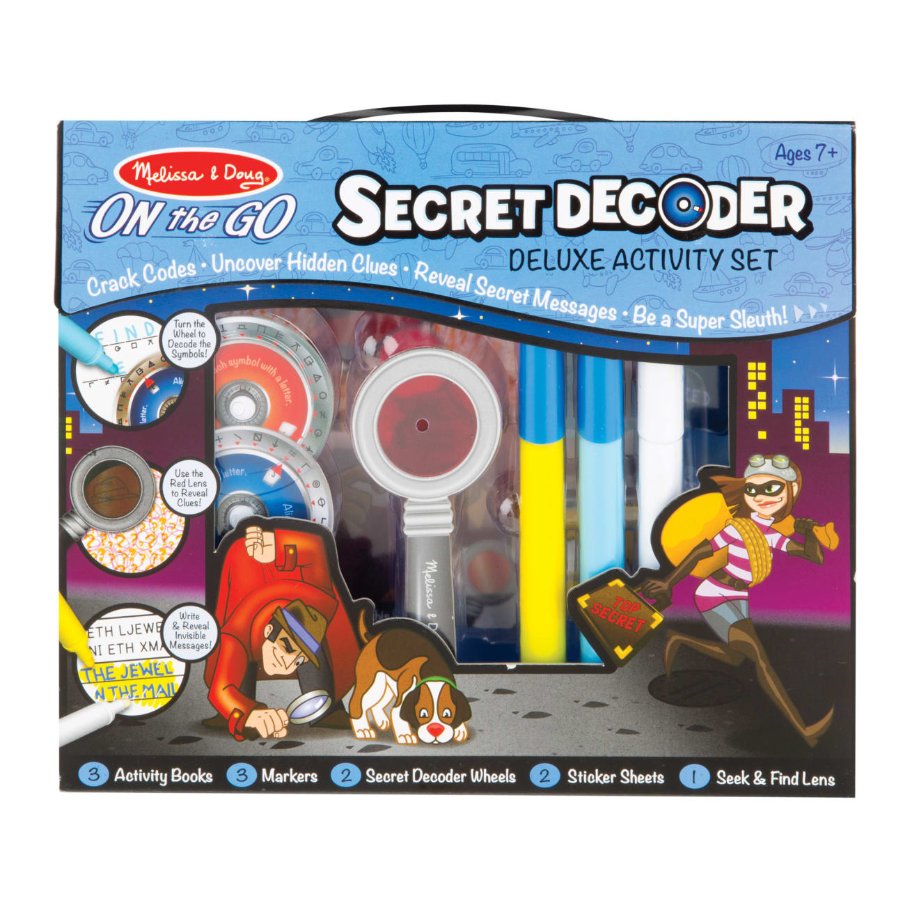 Melissa & Doug Secret Decoder Deluxe Activity Set - On the Go - Image 3