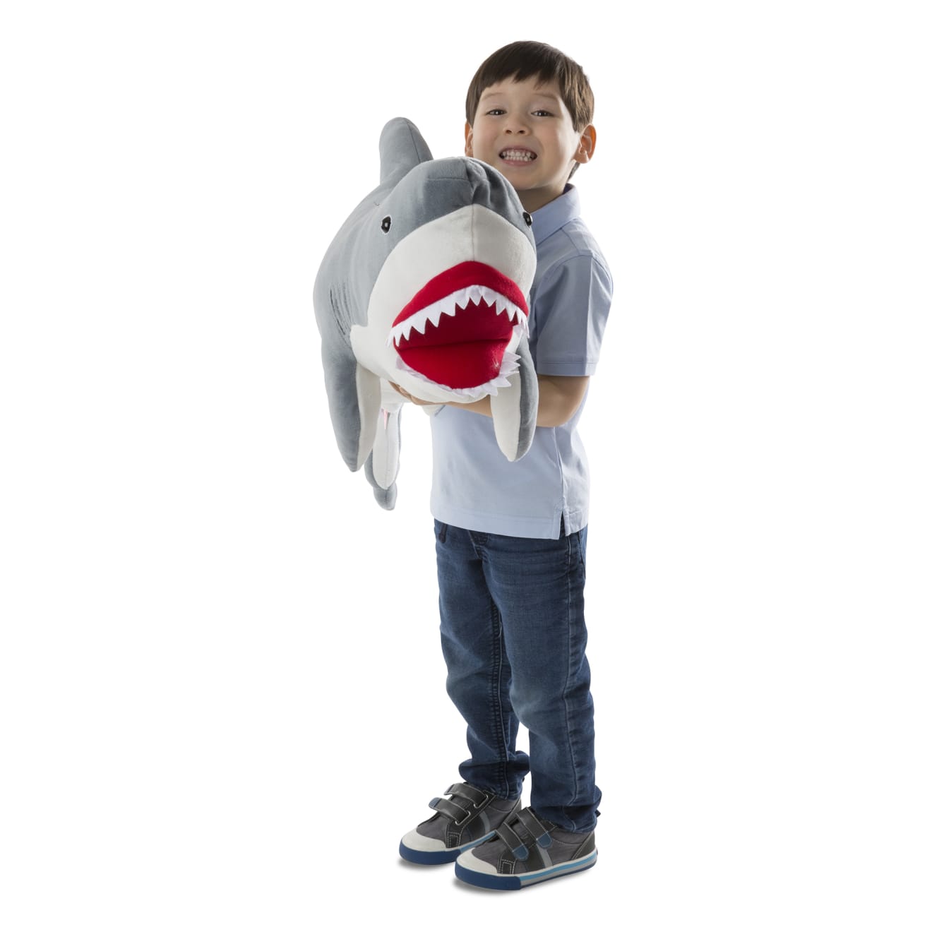 Melissa & Doug Shark Giant Stuffed Animal - Image 8