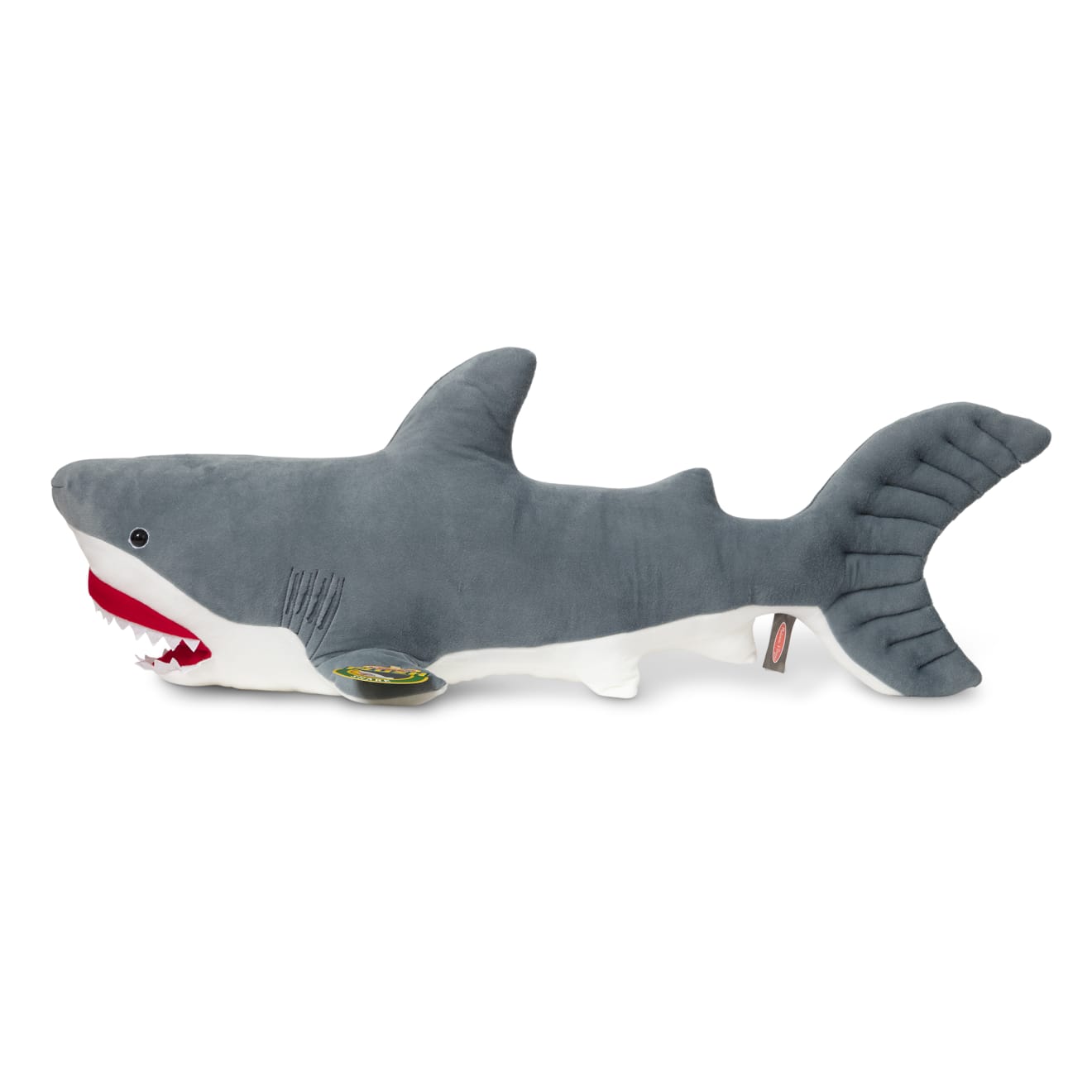 Melissa & Doug Shark Giant Stuffed Animal - Image 3