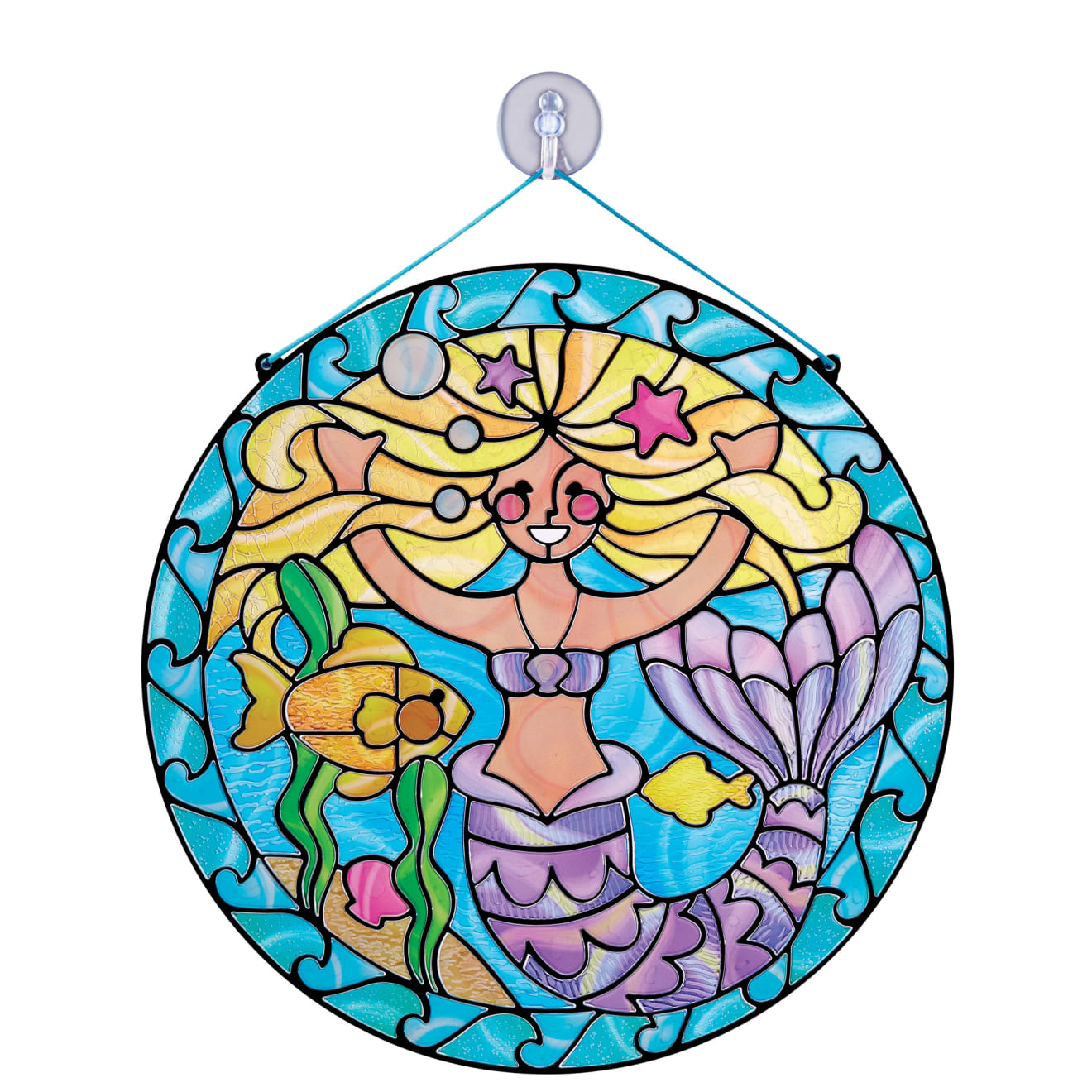 Melissa & Doug Stained Glass Made Easy - Mermaid - Image 3