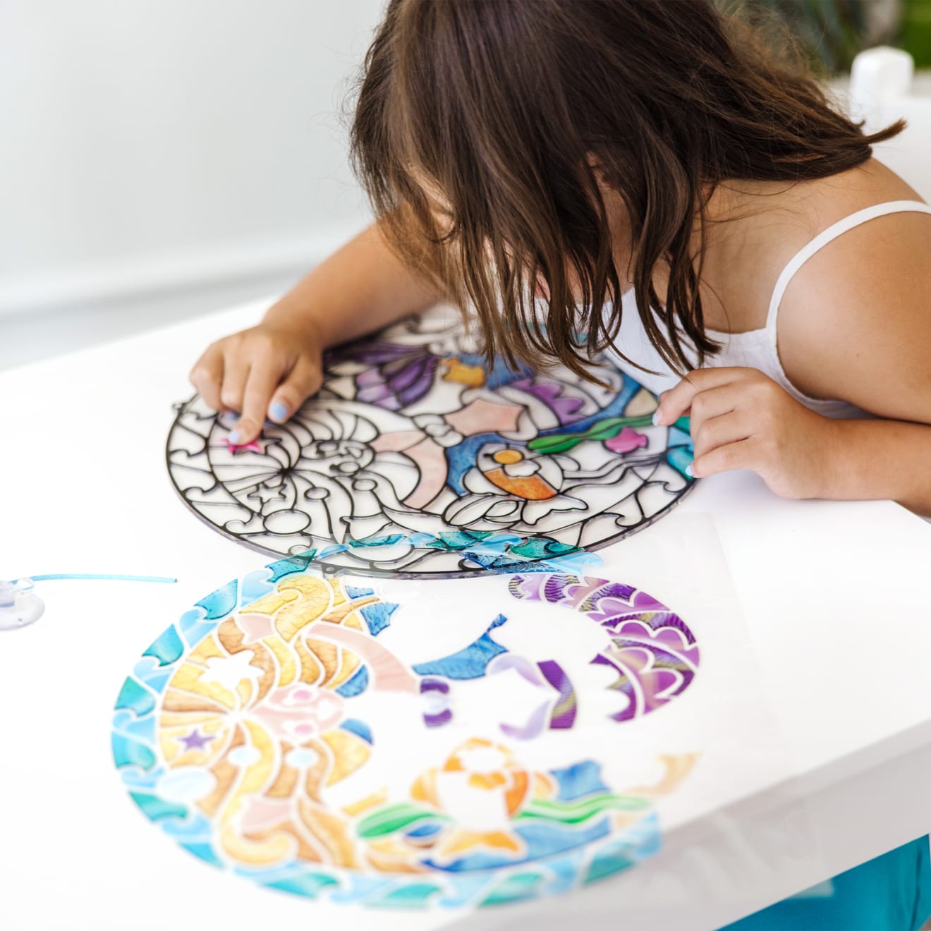 Melissa & Doug Stained Glass Made Easy - Mermaid - Image 7