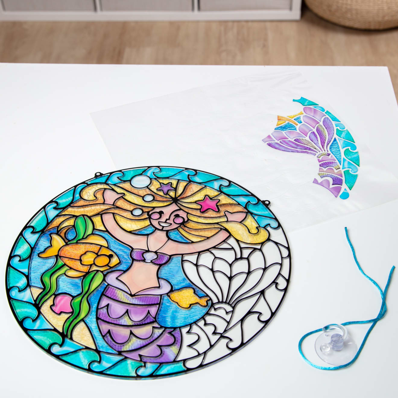 Melissa & Doug Stained Glass Made Easy - Mermaid - Image 9
