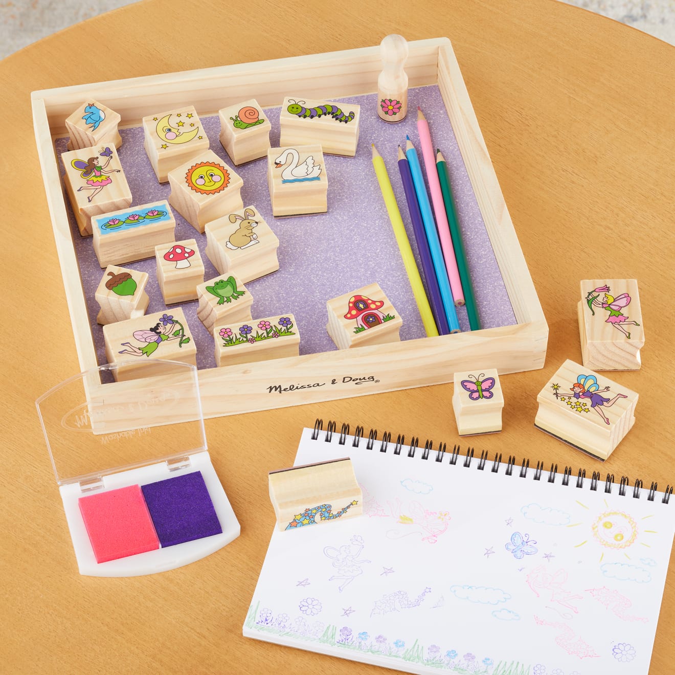 Melissa & Doug Stamp-a-Scene Fairy Garden - Image 9