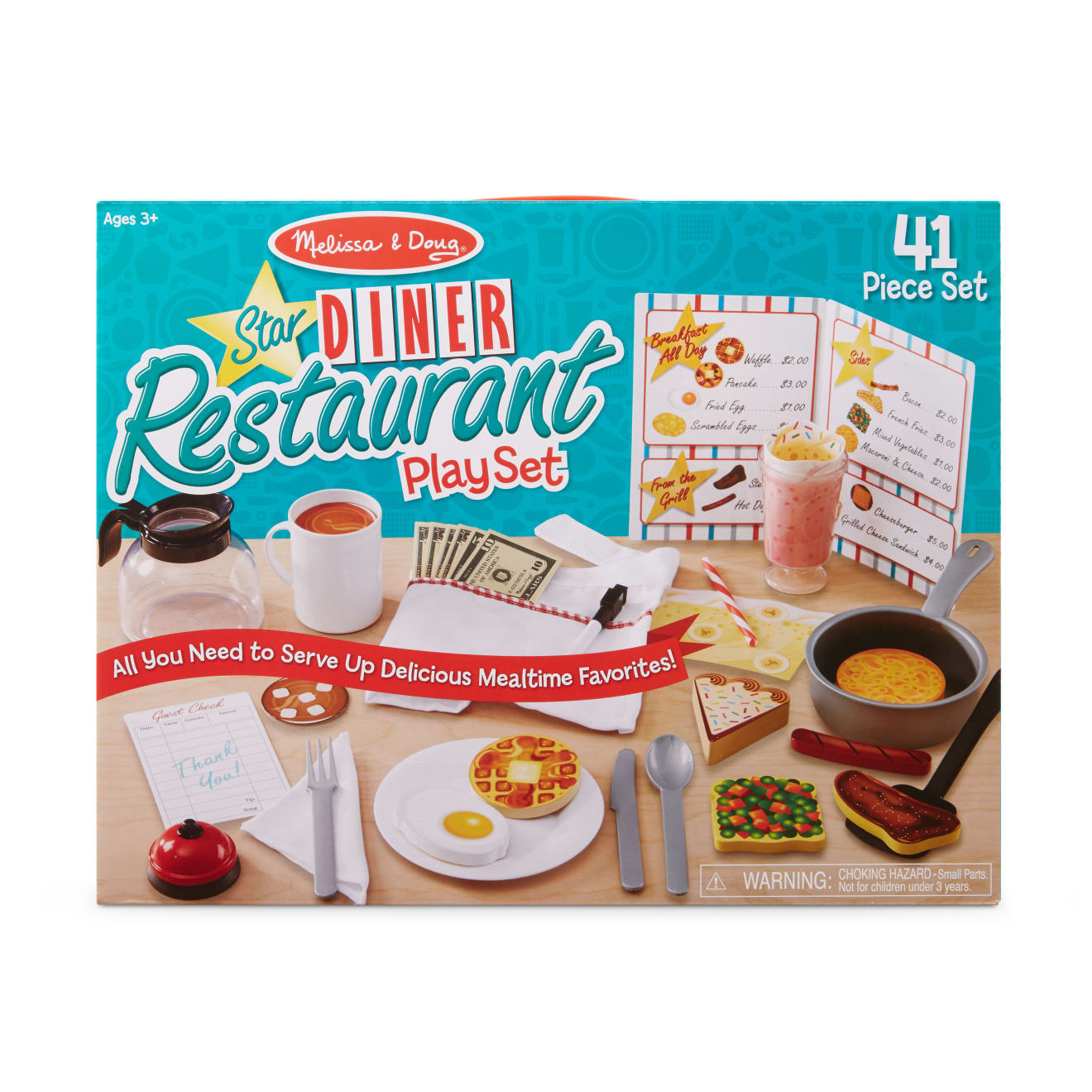 Melissa & Doug Star Diner Restaurant Play Set - Image 3