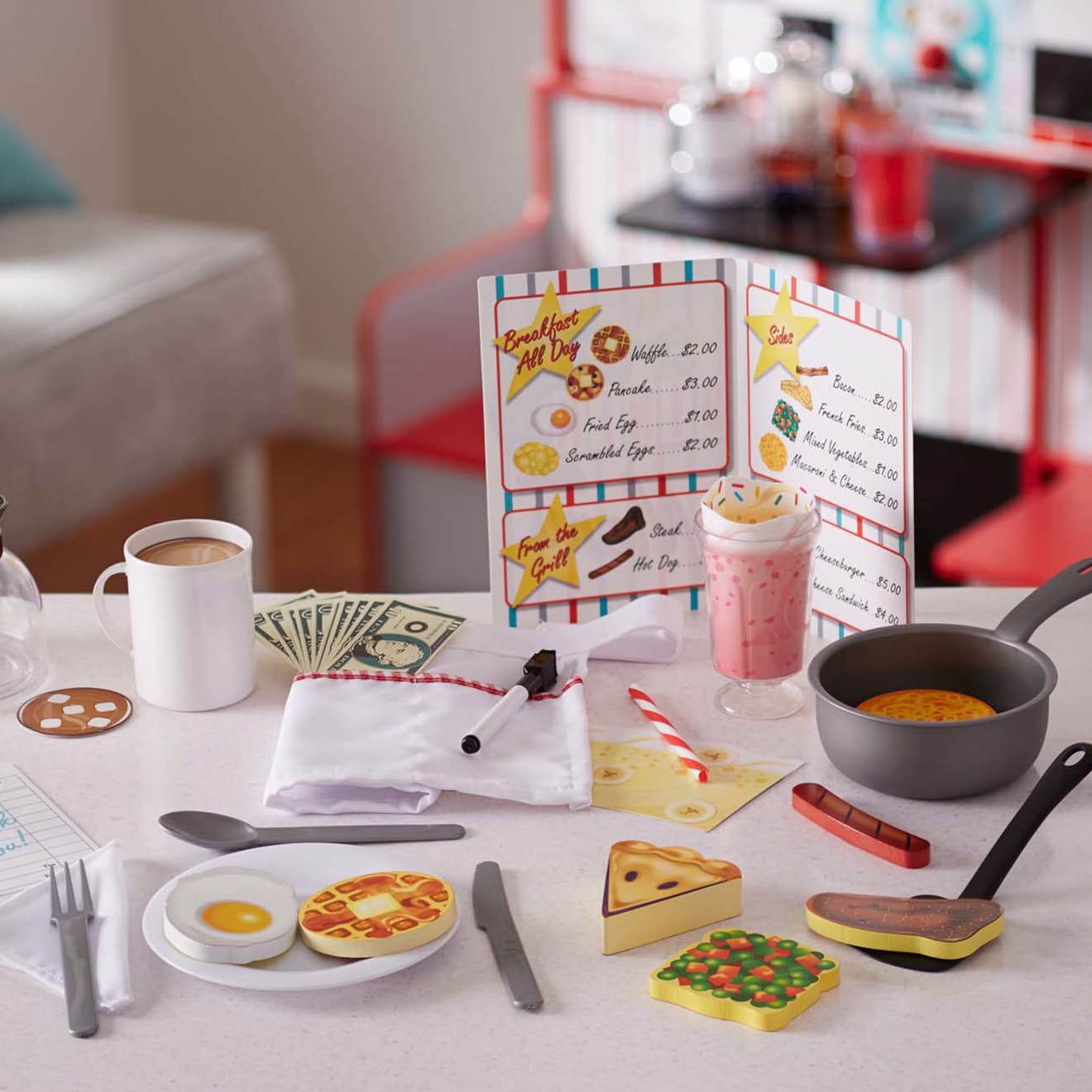 Melissa & Doug Star Diner Restaurant Play Set - Image 9