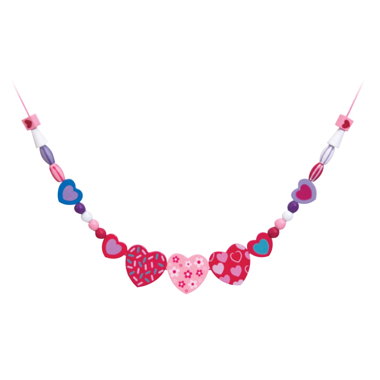 Melissa & Doug Created by Me! Heart Beads Wooden Bead Kit - Image 4