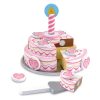 Melissa & Doug Triple-Layer Party Cake - Wooden Play Food