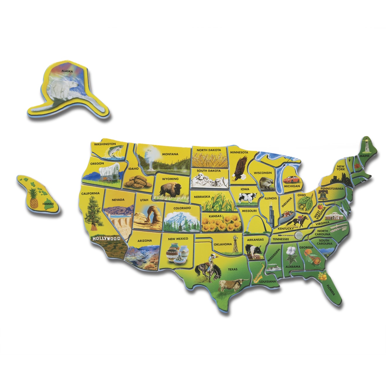 Melissa & Doug U.S.A. Map Wooden Puzzle - Image 4