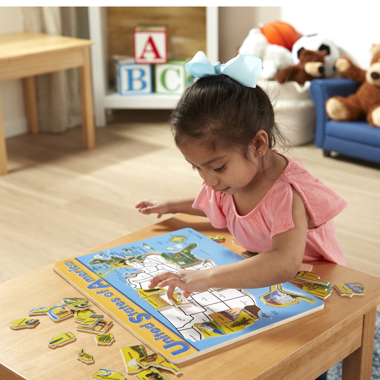 Melissa & Doug U.S.A. Map Wooden Puzzle - Image 2