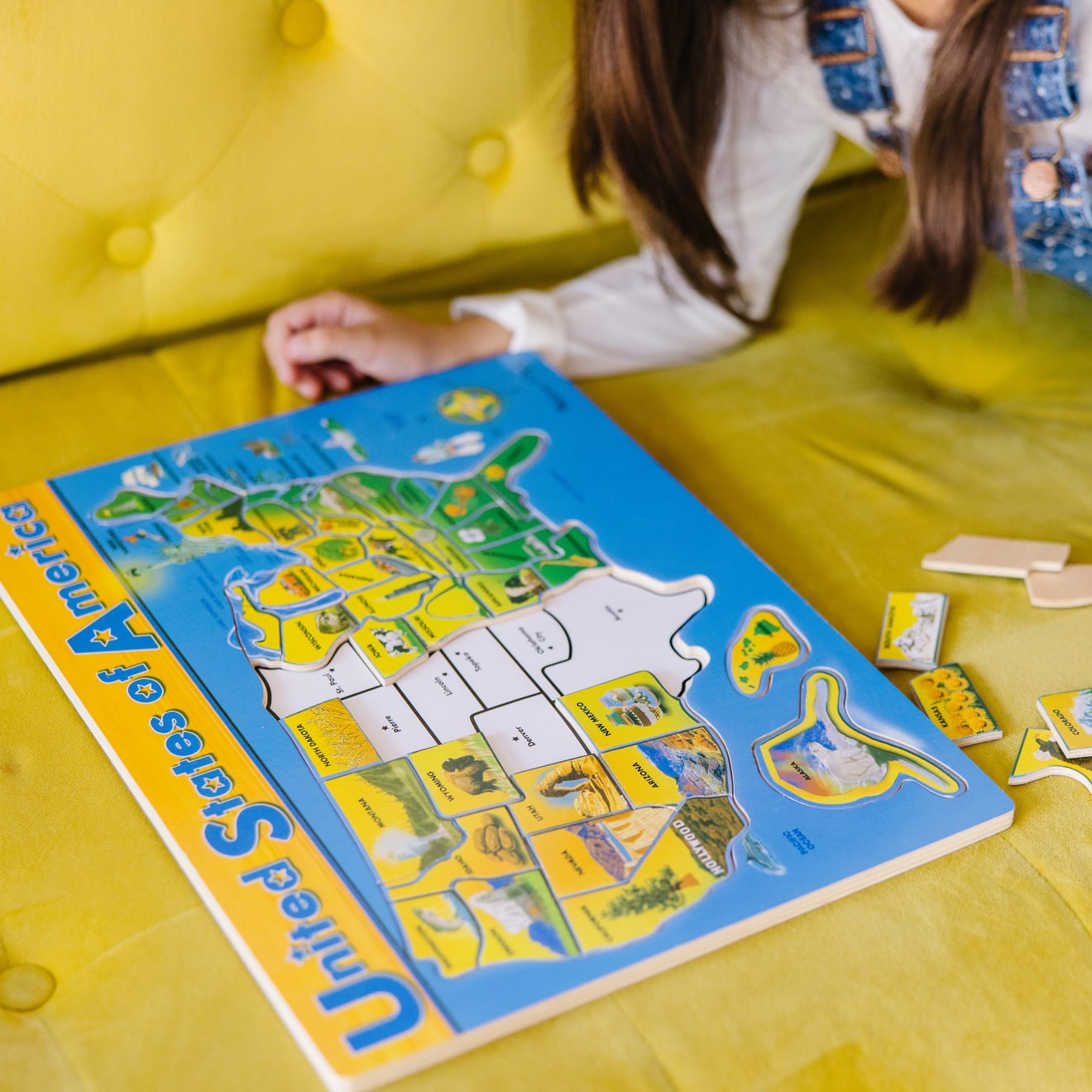 Melissa & Doug U.S.A. Map Wooden Puzzle - Image 7