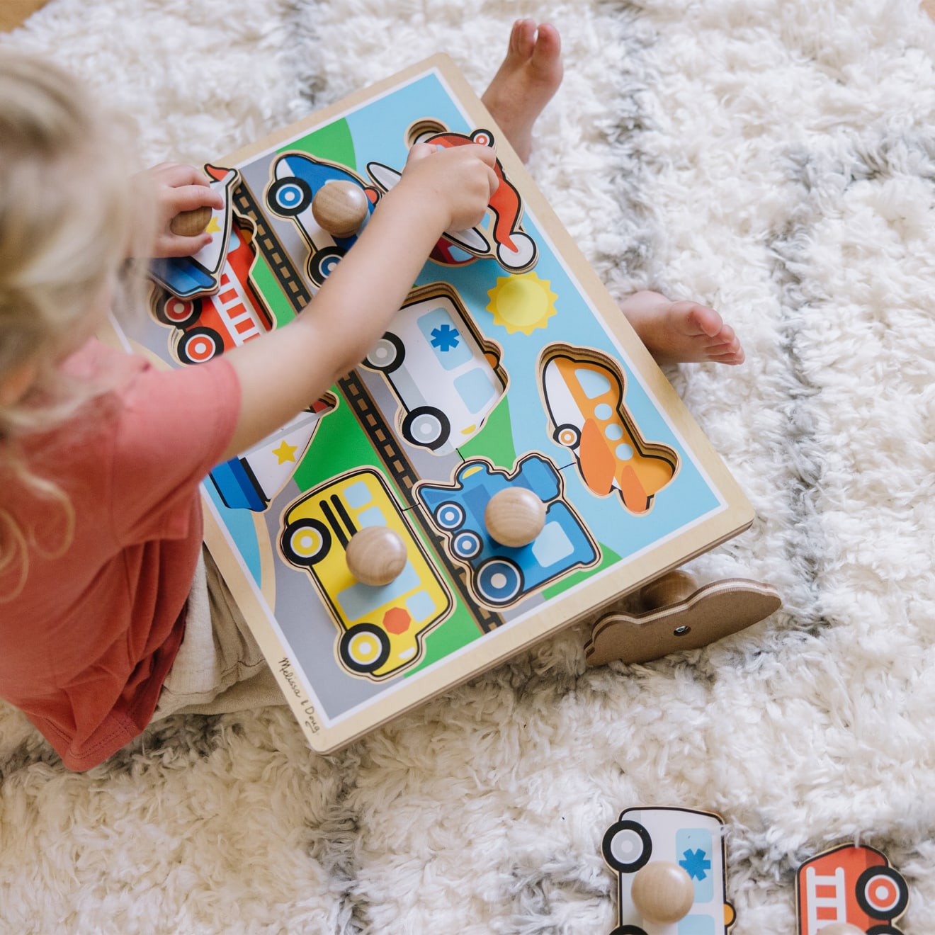 Melissa & Doug Vehicles Jumbo Knob Puzzle - 8 pieces - Image 2