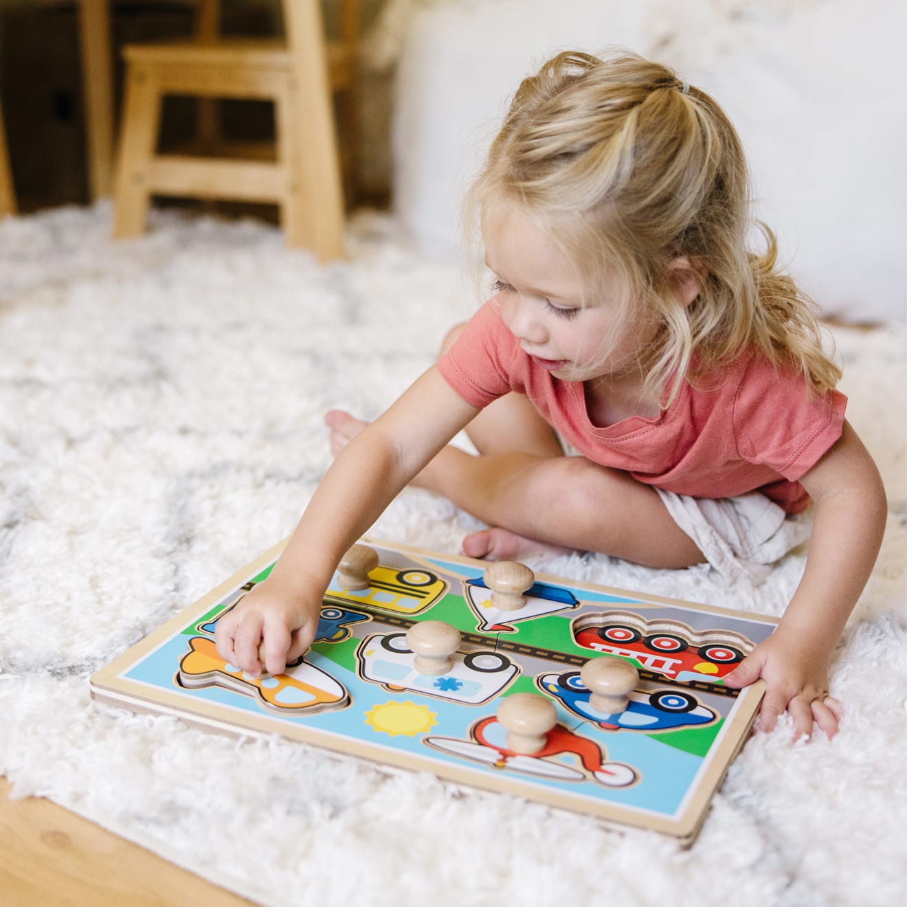 Melissa & Doug Vehicles Jumbo Knob Puzzle - 8 pieces - Image 5