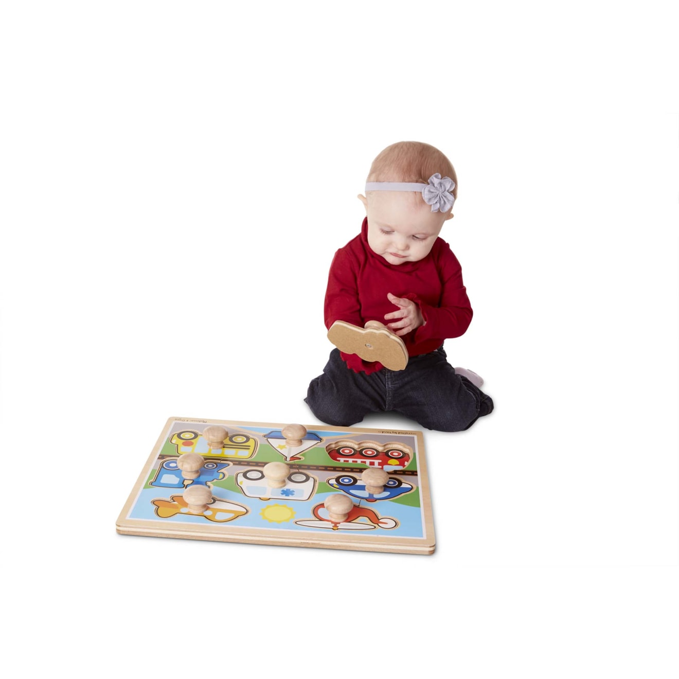 Melissa & Doug Vehicles Jumbo Knob Puzzle - 8 pieces - Image 8