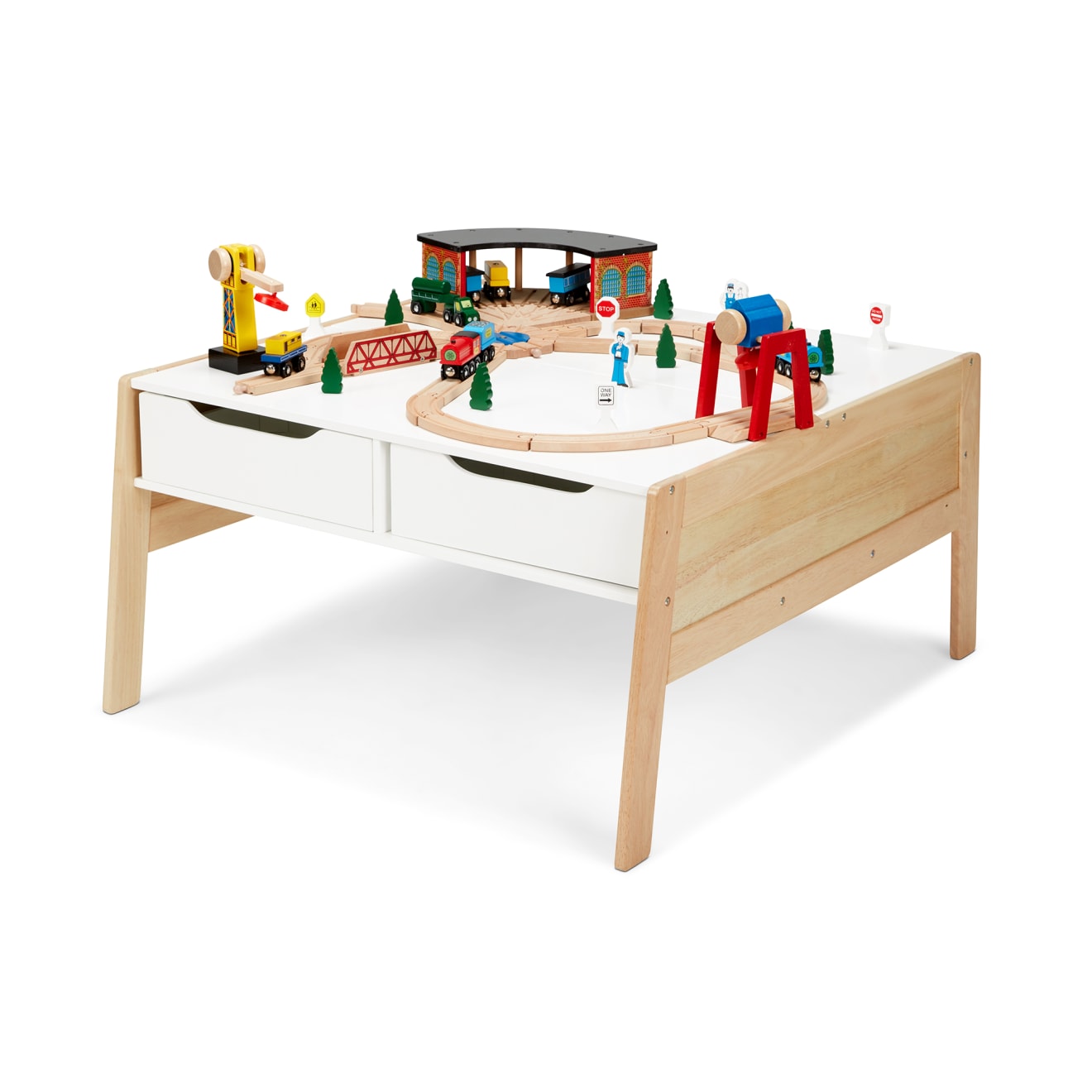 Melissa & Doug Wooden Art & Activity Table with Bins - Image 4