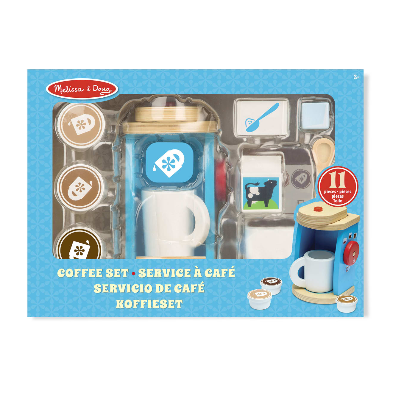 Melissa & Doug Wooden Brew & Serve Coffee Set - Image 3