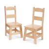 Melissa & Doug Pair of Solid Wood Chairs 2-Piece Set