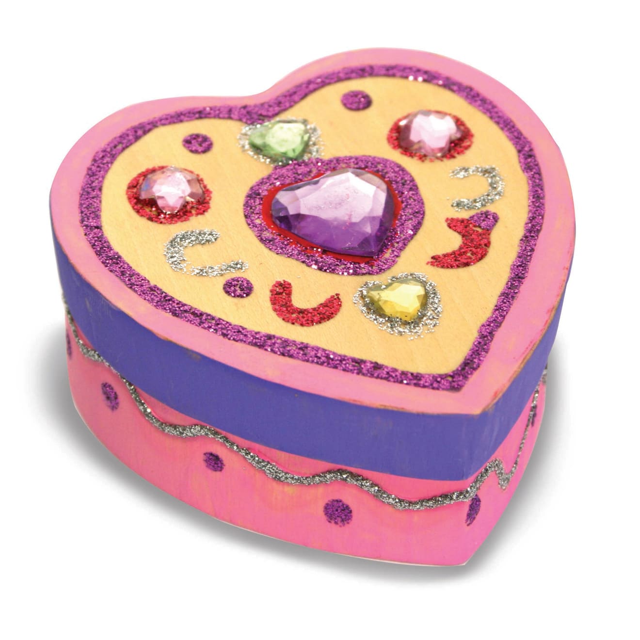 Melissa & Doug Decorate-Your-Own Wooden Heart Box - Image 4