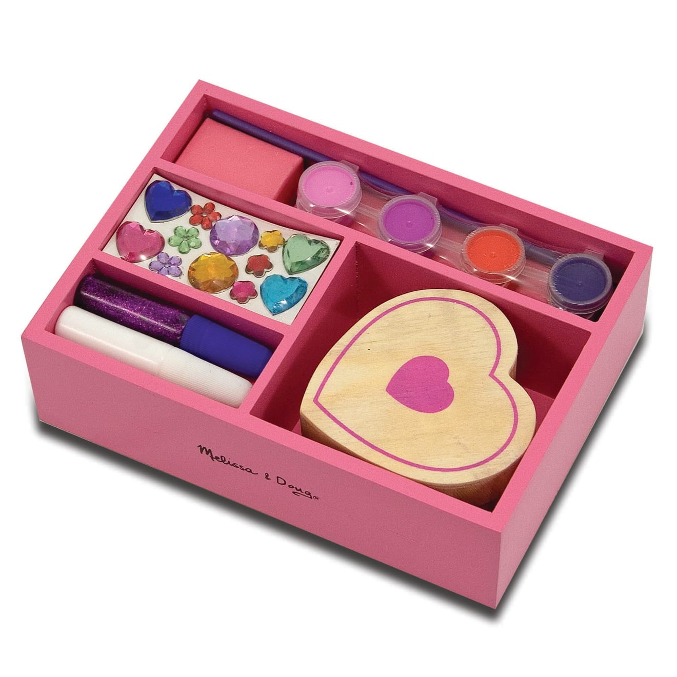 Melissa & Doug Decorate-Your-Own Wooden Heart Box - Image 9