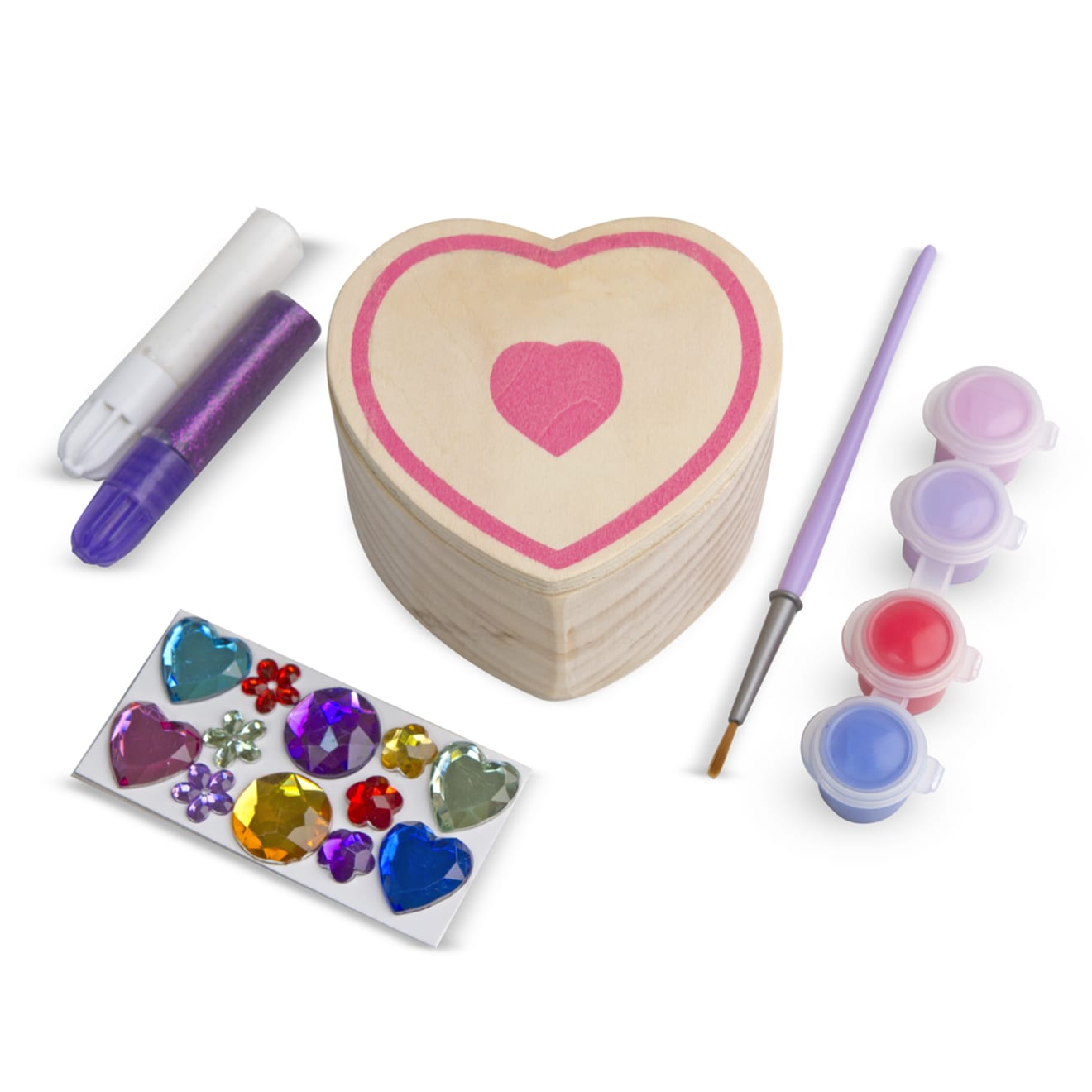Melissa & Doug Decorate-Your-Own Wooden Heart Box - Image 3