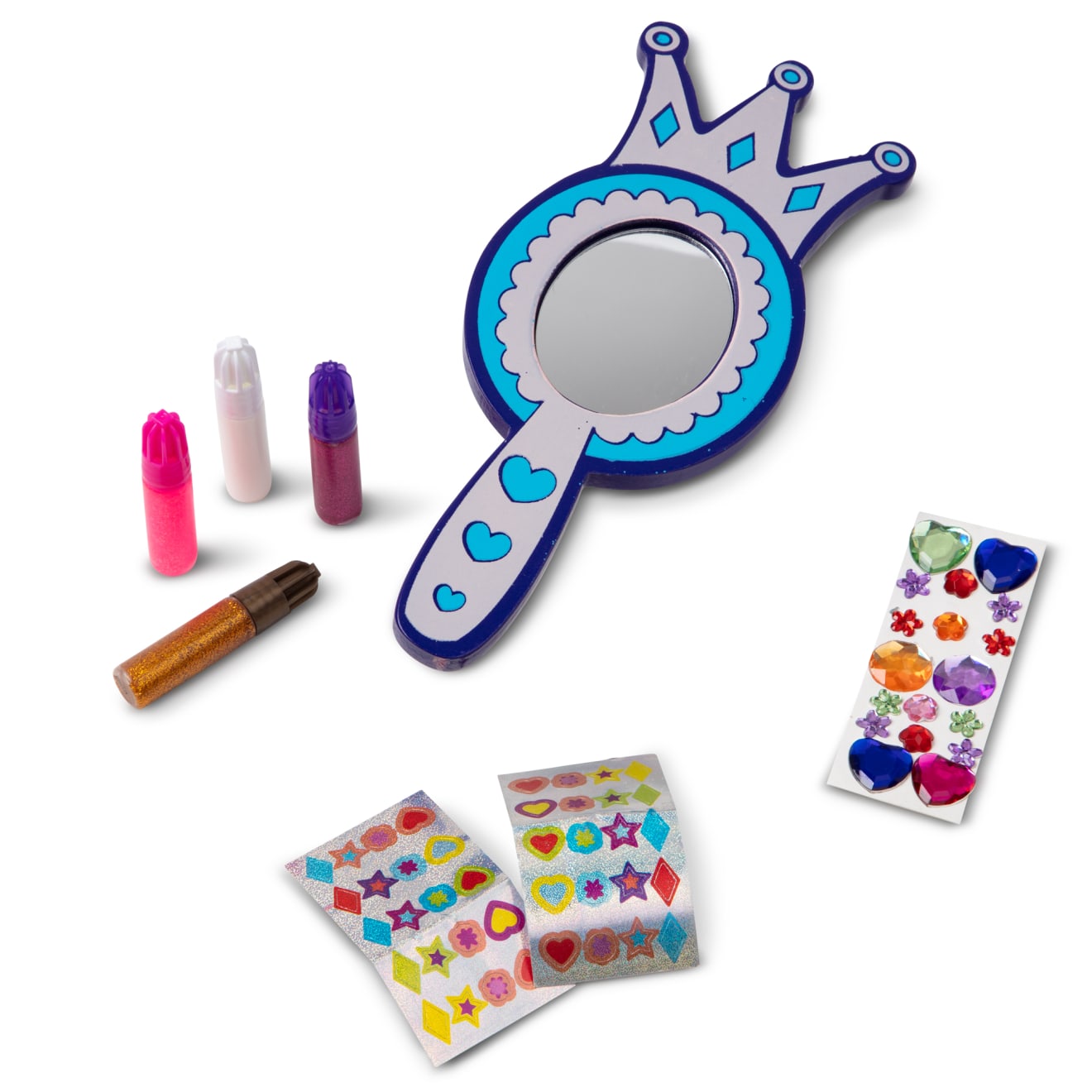 Melissa & Doug Decorate-Your-Own Wooden Princess Mirror - Image 4