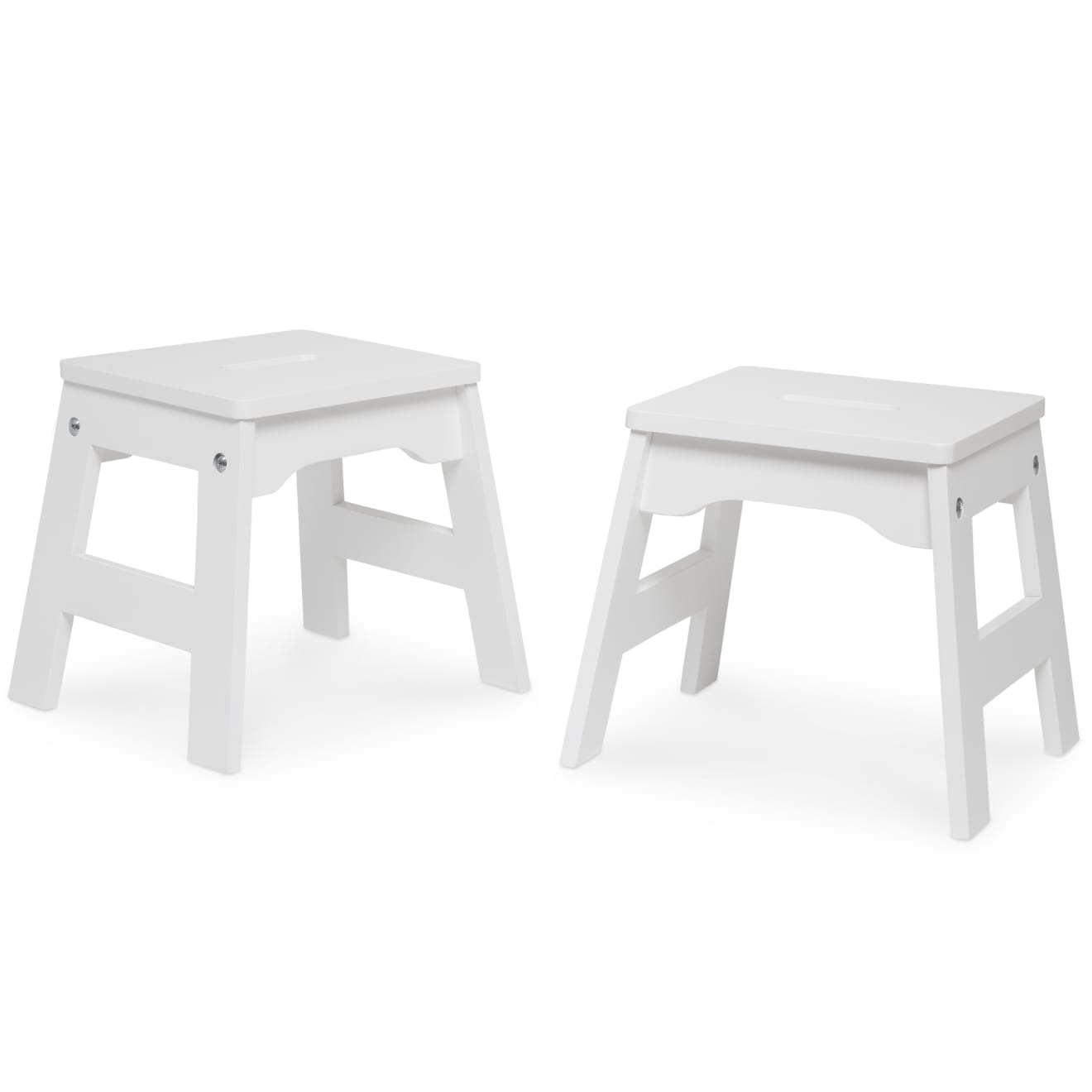 Melissa & Doug Wooden Stools ?C Set of 2