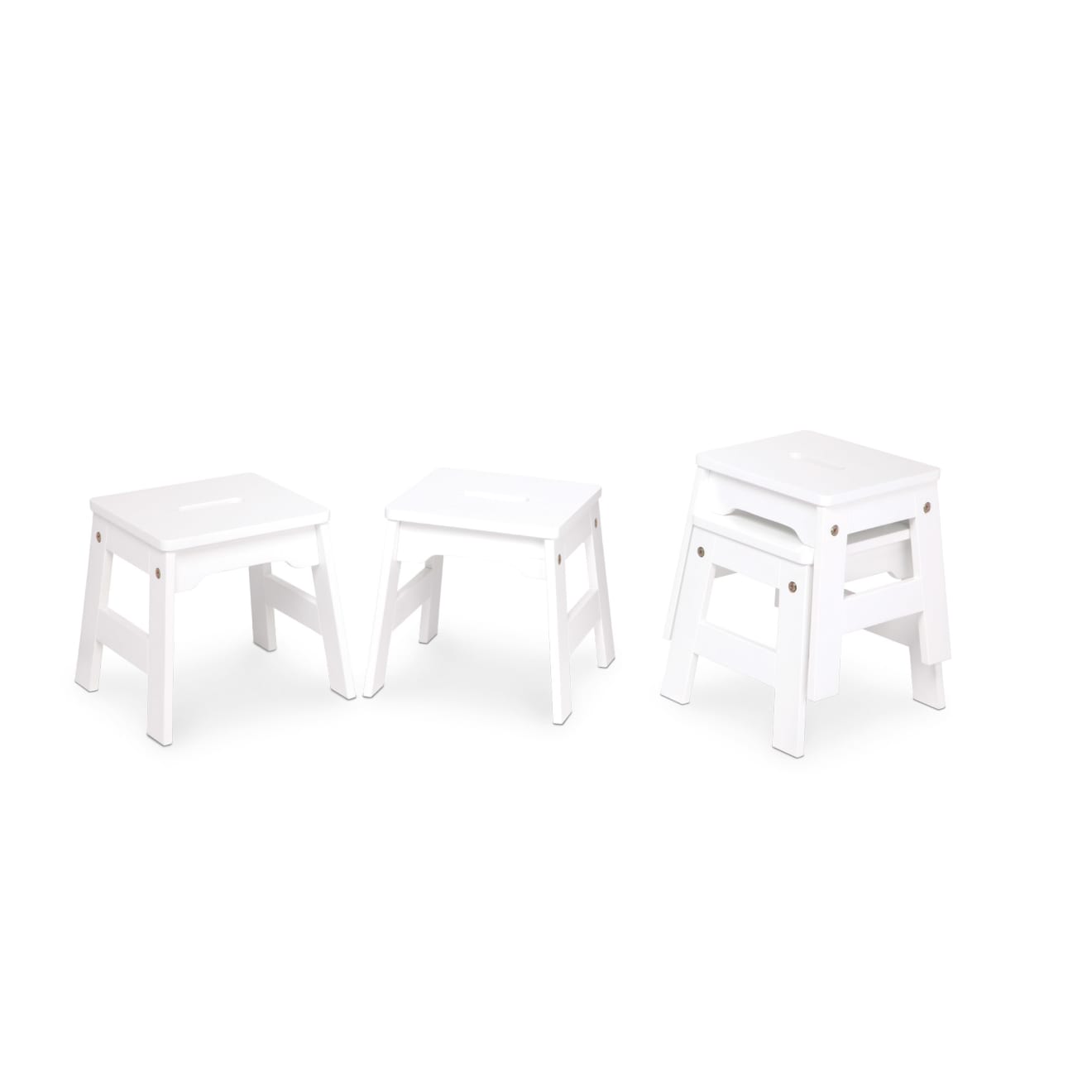 Melissa & Doug Wooden Stools ?C Set of 4