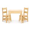 Melissa & Doug Wooden Table & Chairs - Natural