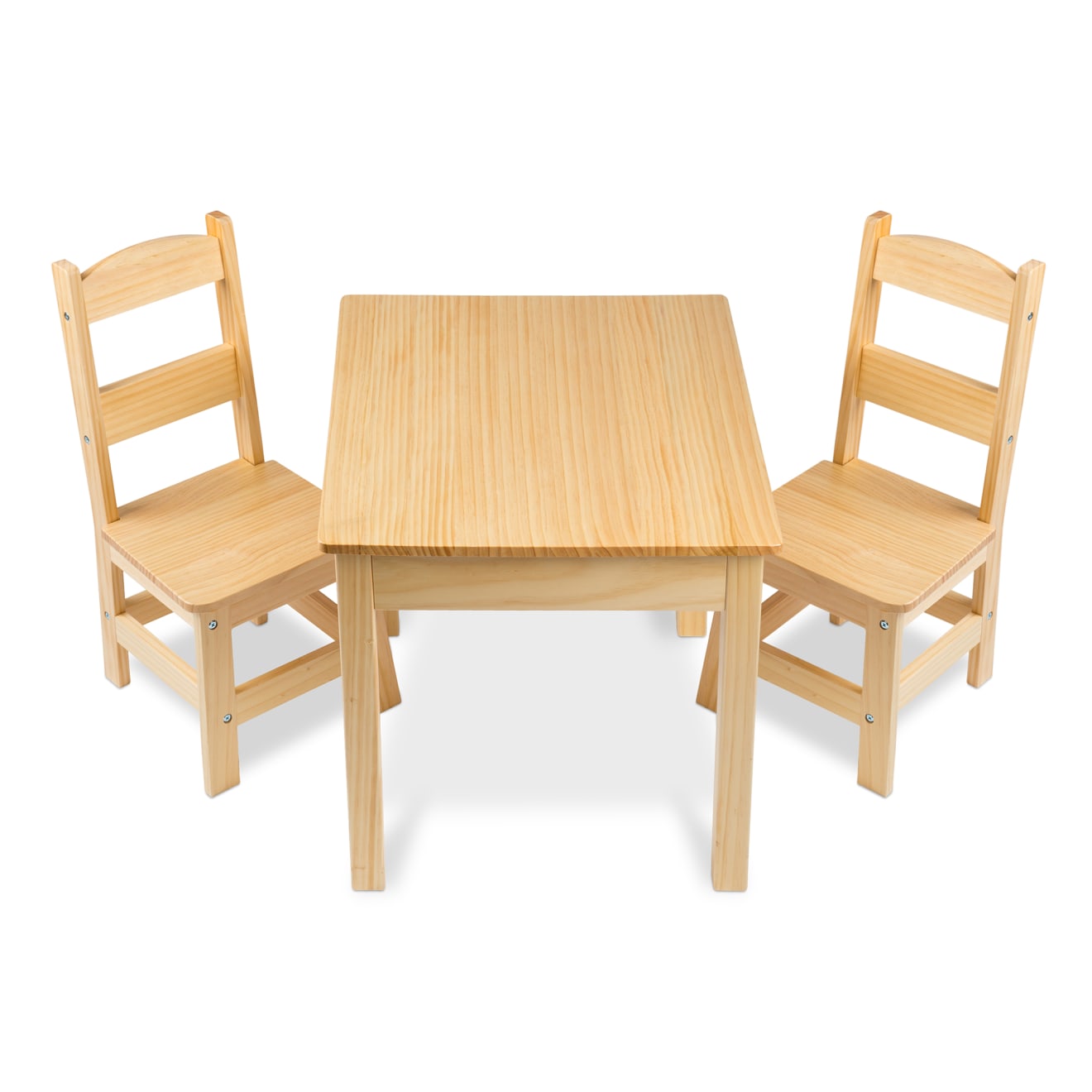 Melissa & Doug Wooden Table & Chairs - Natural - Image 4