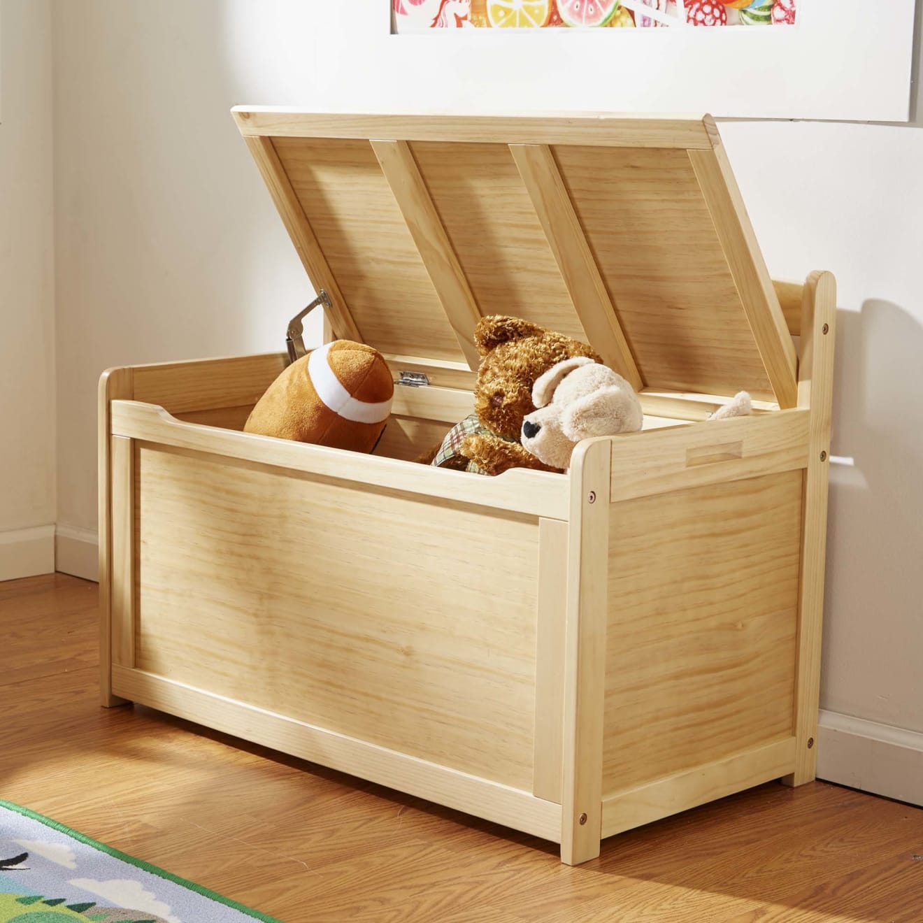 Melissa & Doug Wooden Toy Chest (Honey) - Image 7