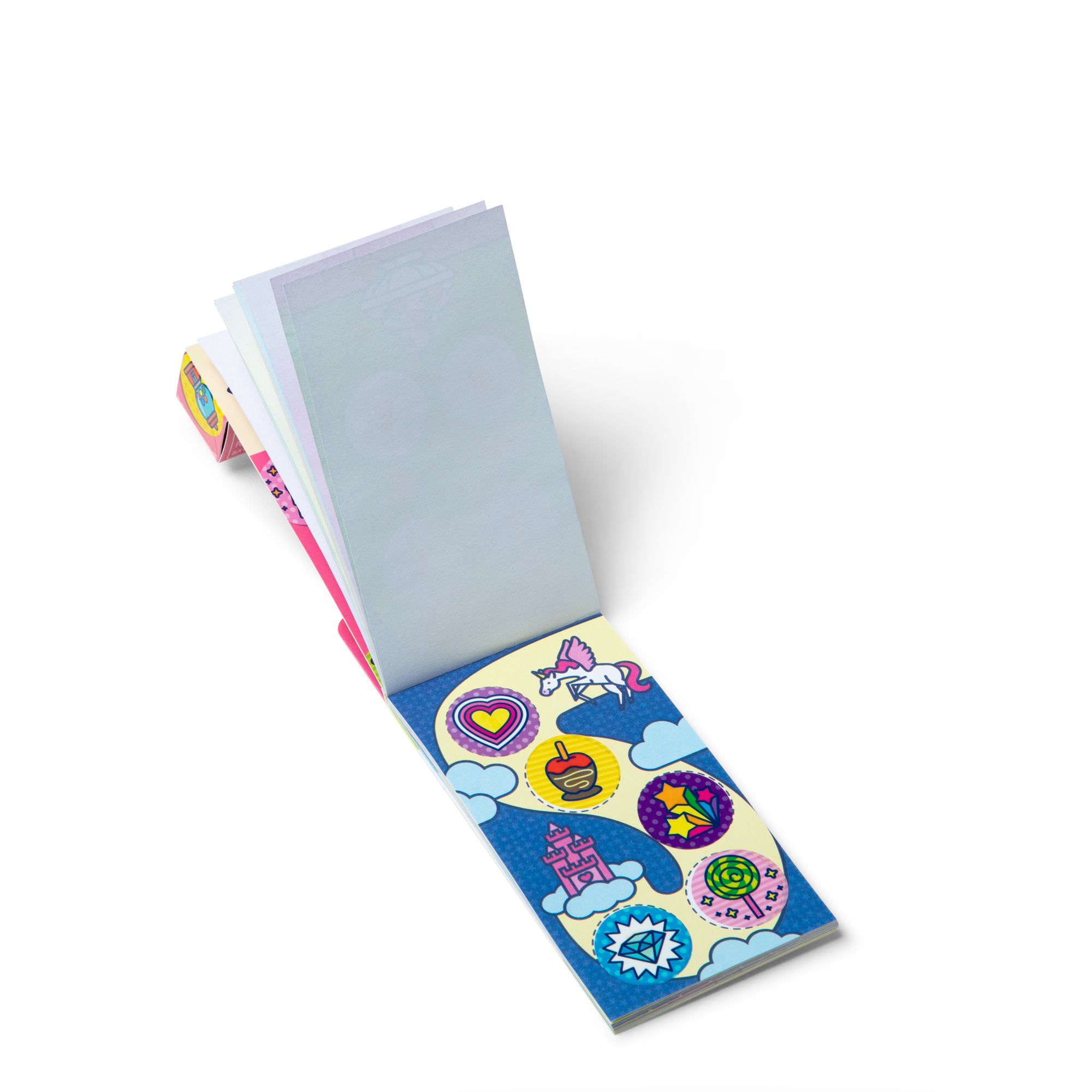 Melissa & Doug Sticker WOW!? Mini Activity Pad & Refill Stickers - Favorite Things (200+ Stickers, Stamper Not Included) - Image 4