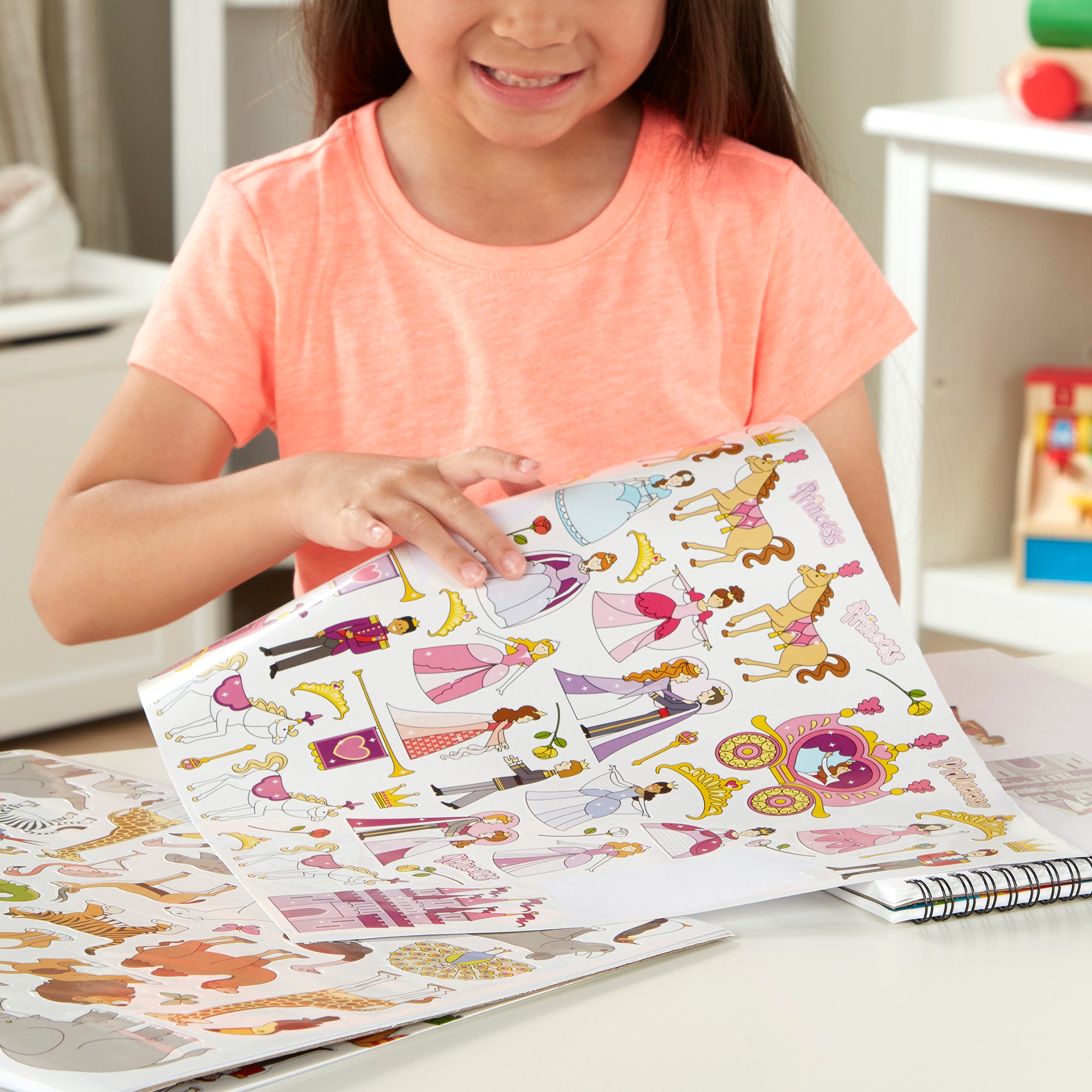 Melissa & Doug Sticker Collection - Princesses, Tea Party, Animals, and More - Image 6