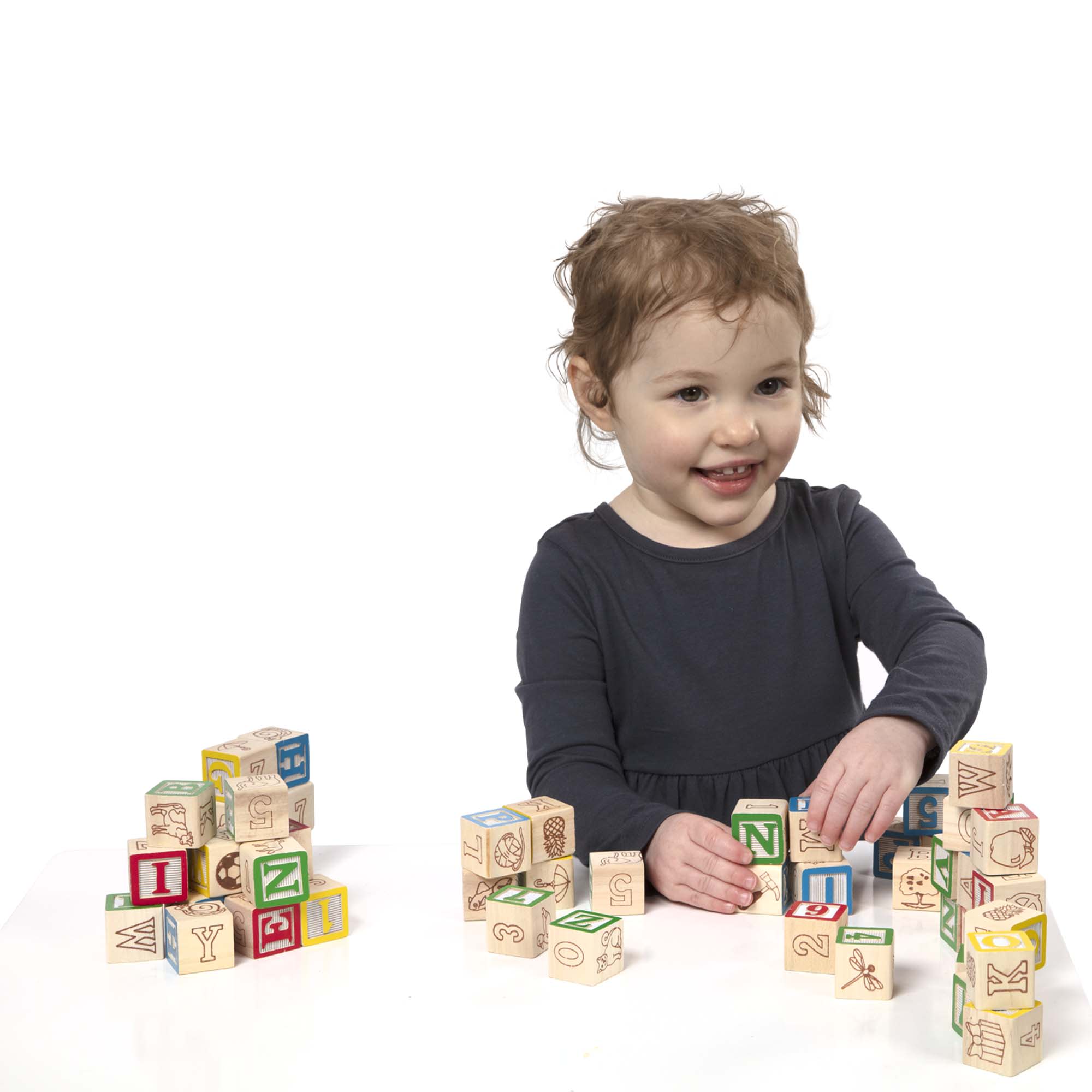 Melissa & Doug Wooden ABC/123 Blocks - Image 8
