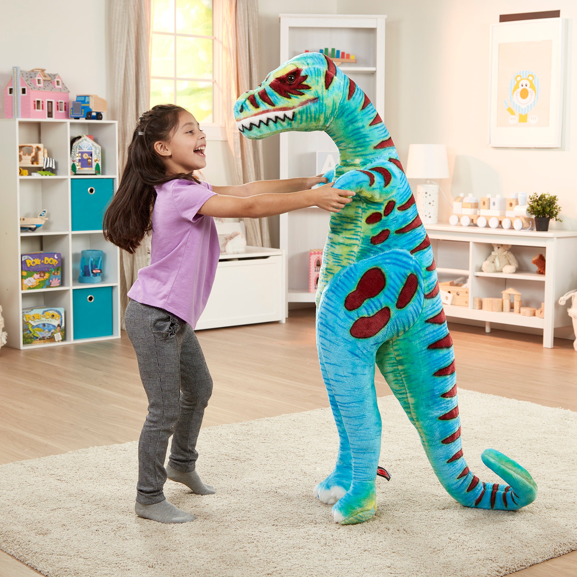 Melissa & Doug T-Rex Giant Lifelike Plush Stuffed Animal - Image 8