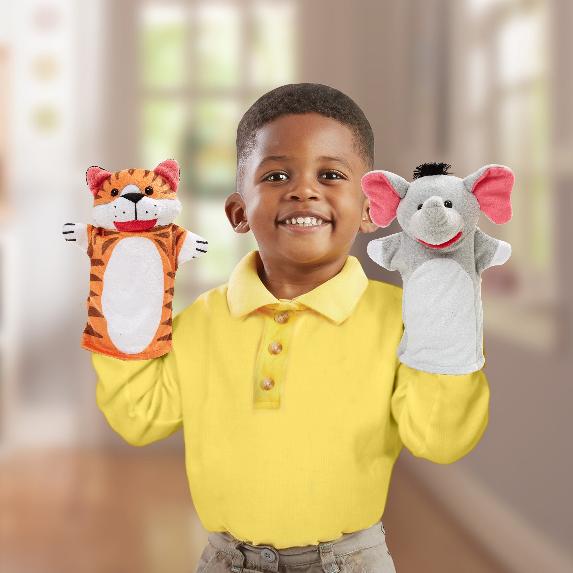 Melissa & Doug Zoo Friends Hand Puppets - Image 6