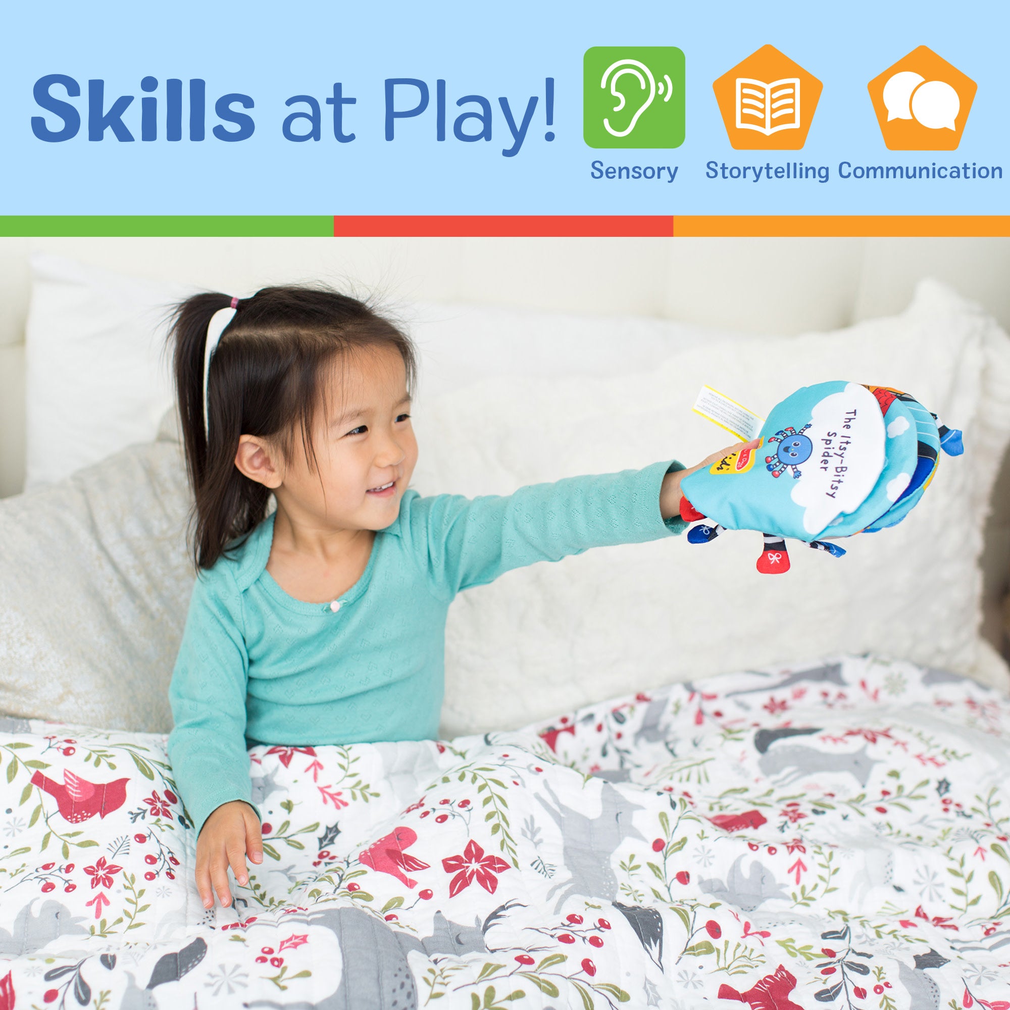 Melissa & Doug K's Kids Itsy-Bitsy Spider Soft Activity Book - Image 4
