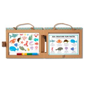 Melissa & Doug Natural Play: Play, Draw, Create Reusable Drawing & Magnet Kit ?C Ocean