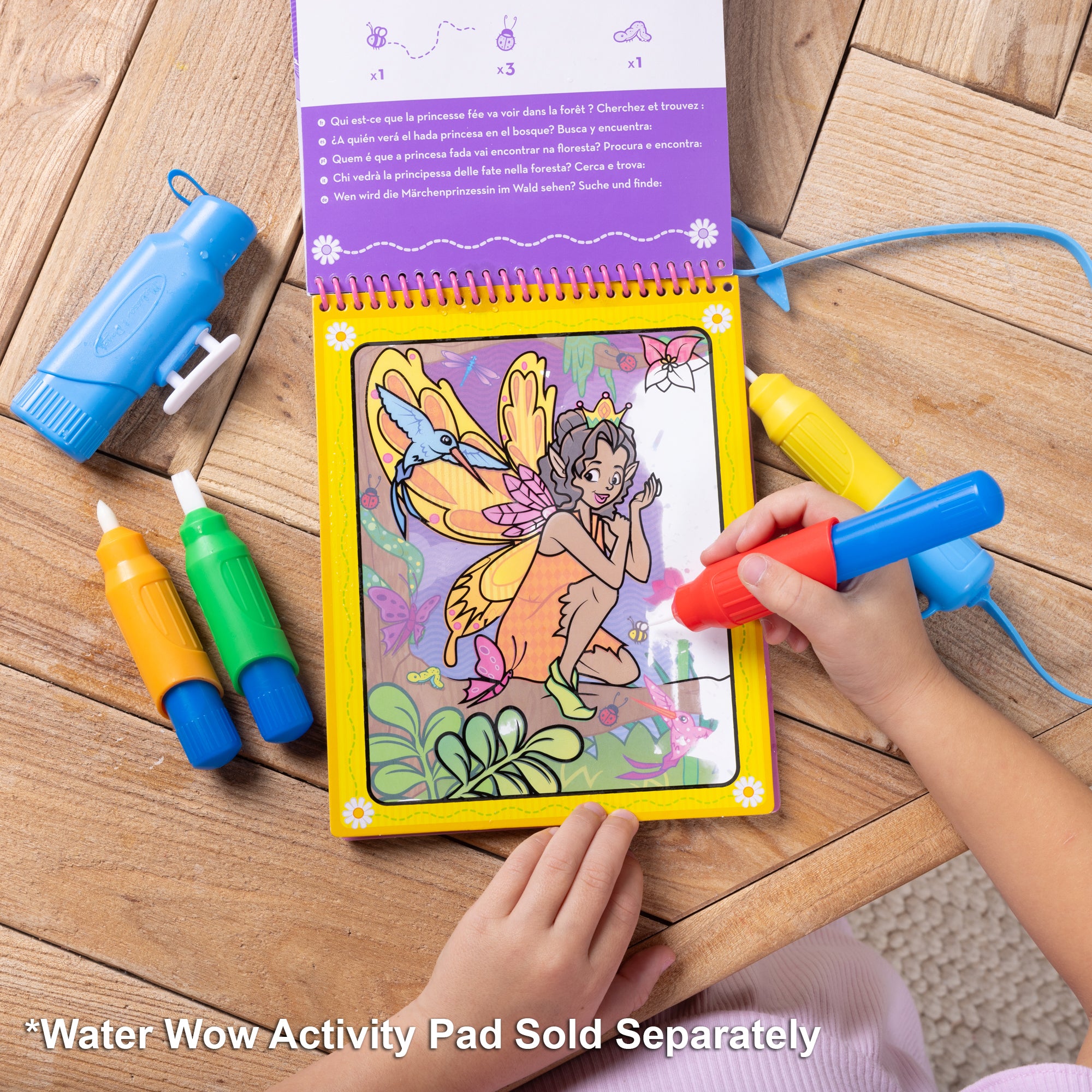 Melissa & Doug Water WOW! Pen Pack (4 Water Pens, Sprayer, Tether Cap) - Image 8