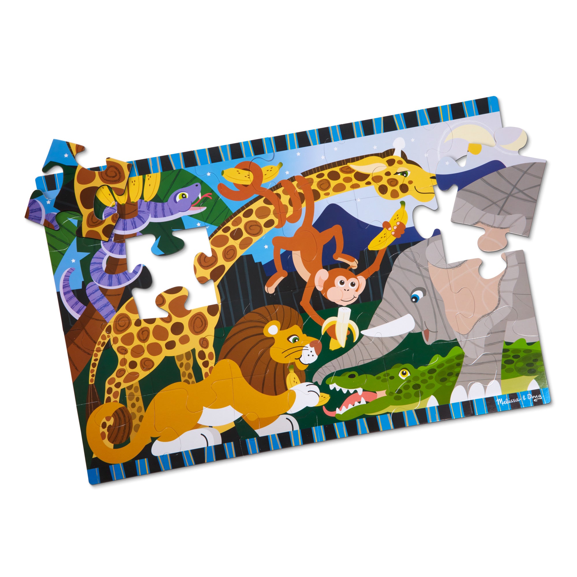 Melissa & Doug Safari Social Floor Puzzle - 24 Pieces - Image 4