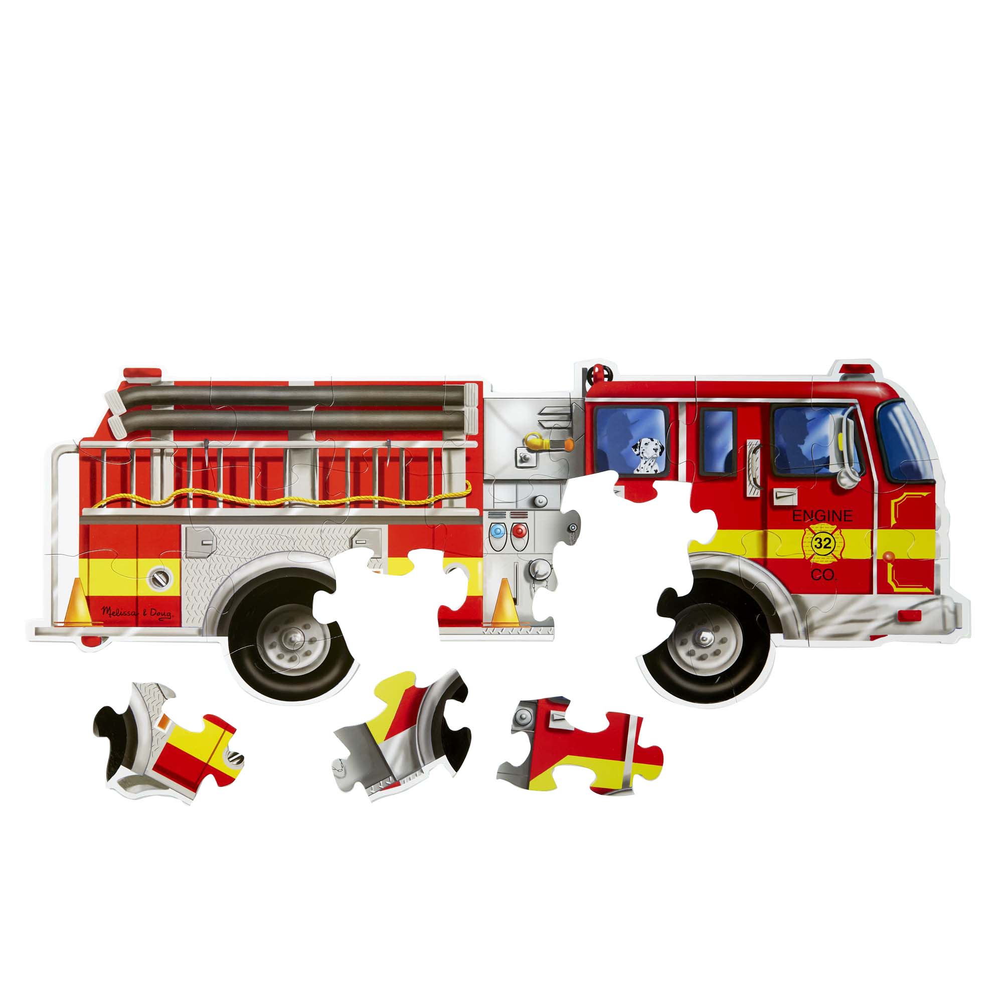 Melissa & Doug Giant Fire Truck Floor Puzzle - 24 Pieces