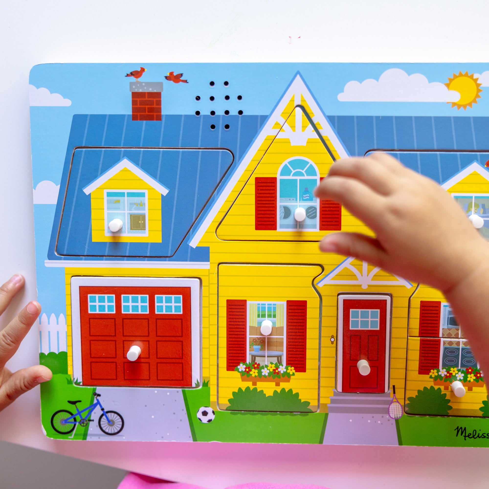 Melissa & Doug Around the House Sound Puzzle - 8 Pieces - Image 8
