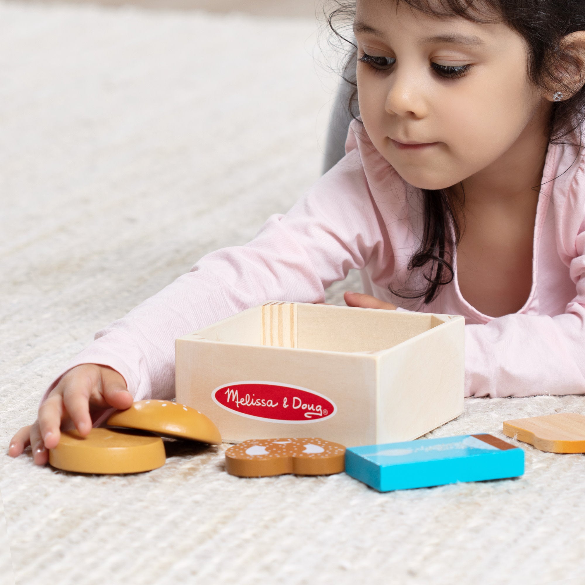 Melissa & Doug Wooden Food Groups Play Set ?C Grains - Image 5