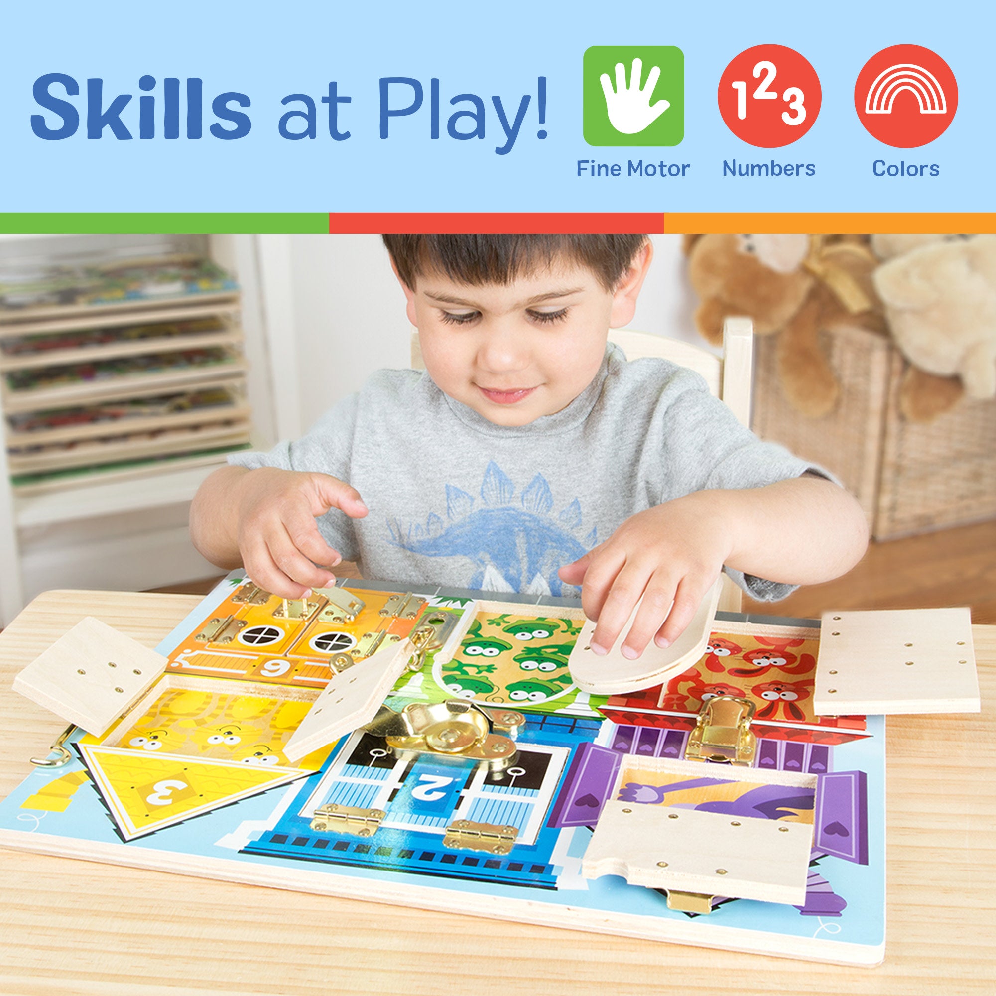 Melissa & Doug Wooden Latches Board - Image 5
