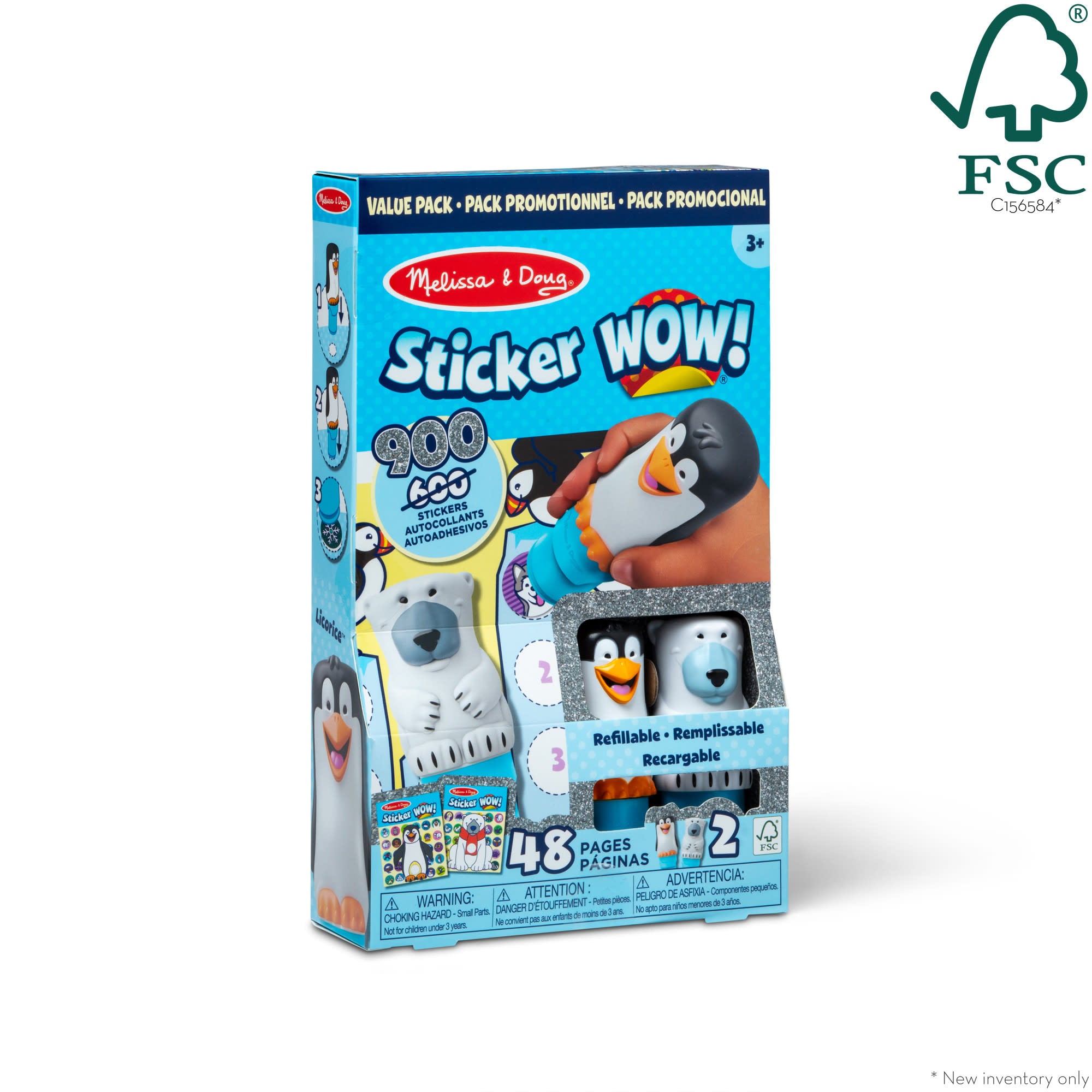 Melissa & Doug Sticker WOW!? Activity Pads & Sticker Stampers VALUE PACK - Winter - Image 4